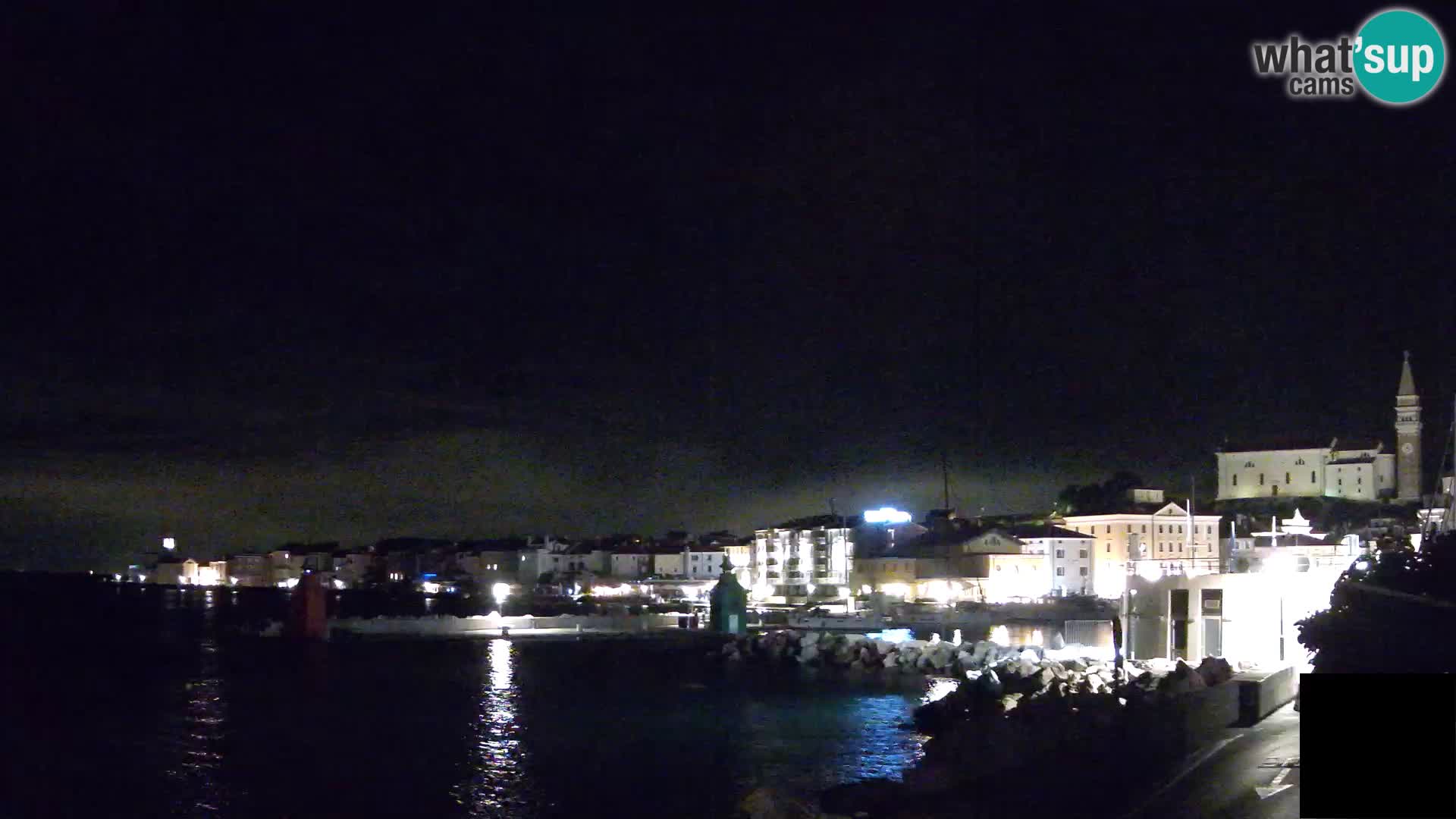 Piran – view to Punta and Mandrač