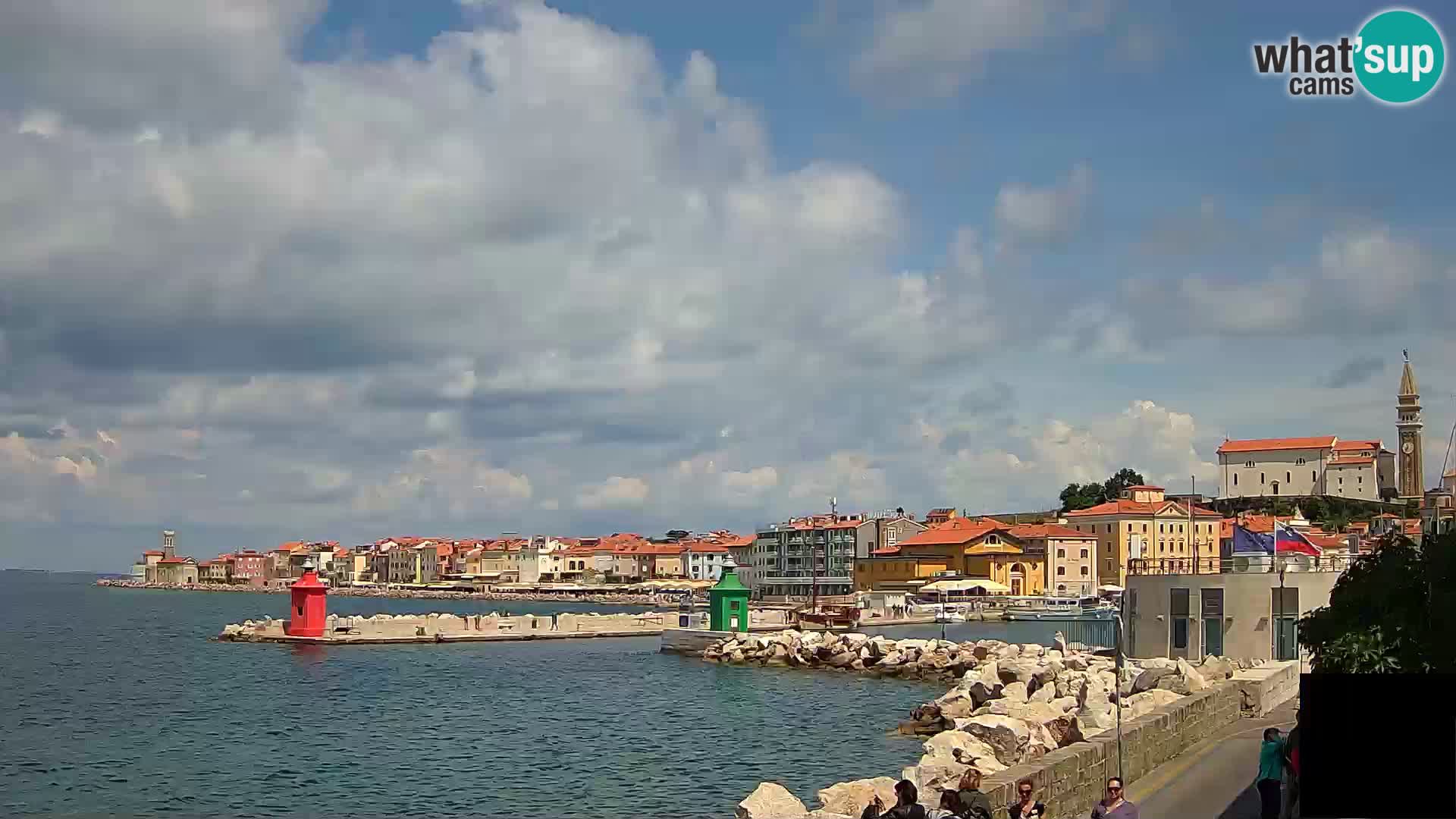 Piran – view to Punta and Mandrač