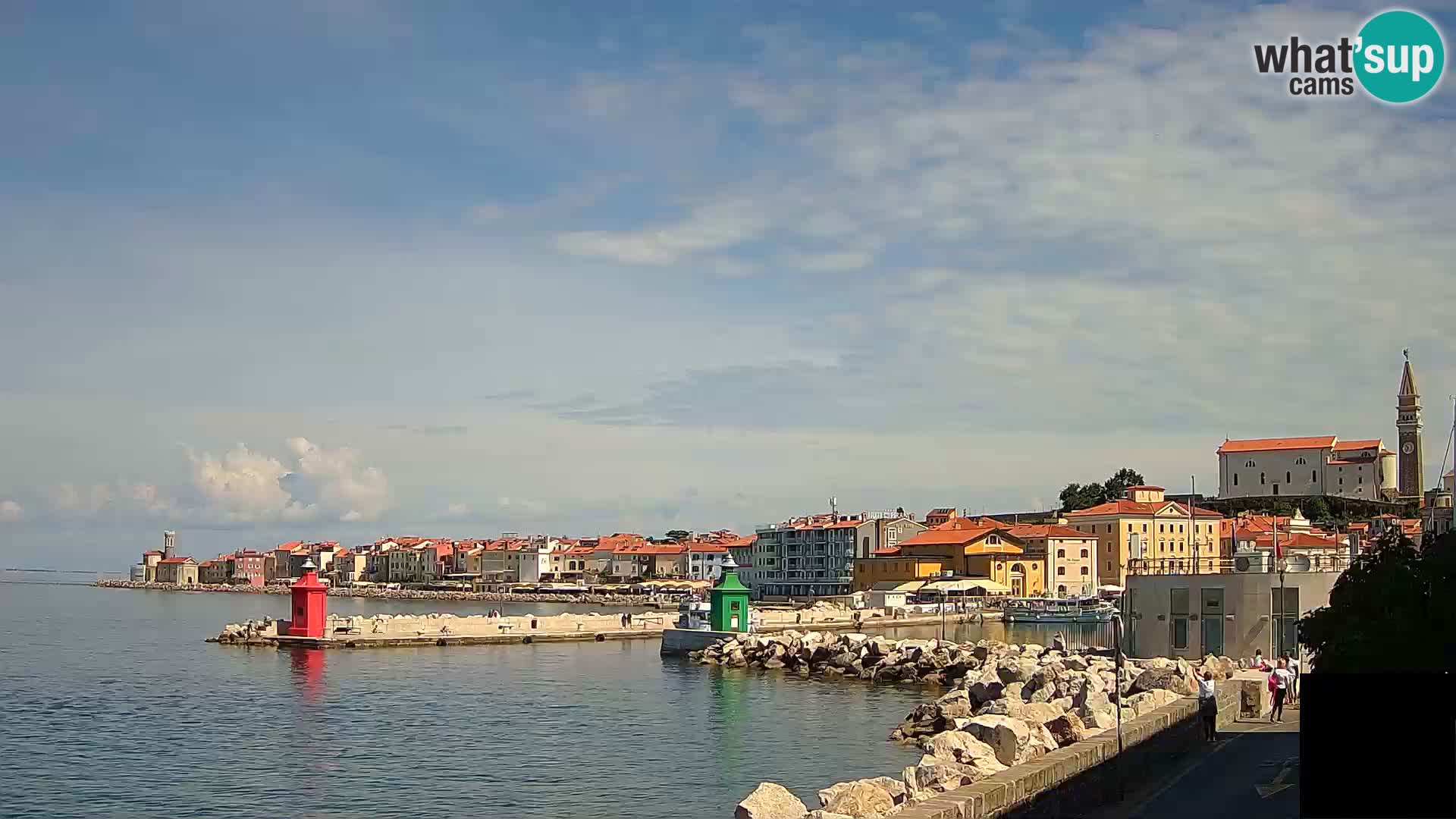 Piran – view to Punta and Mandrač