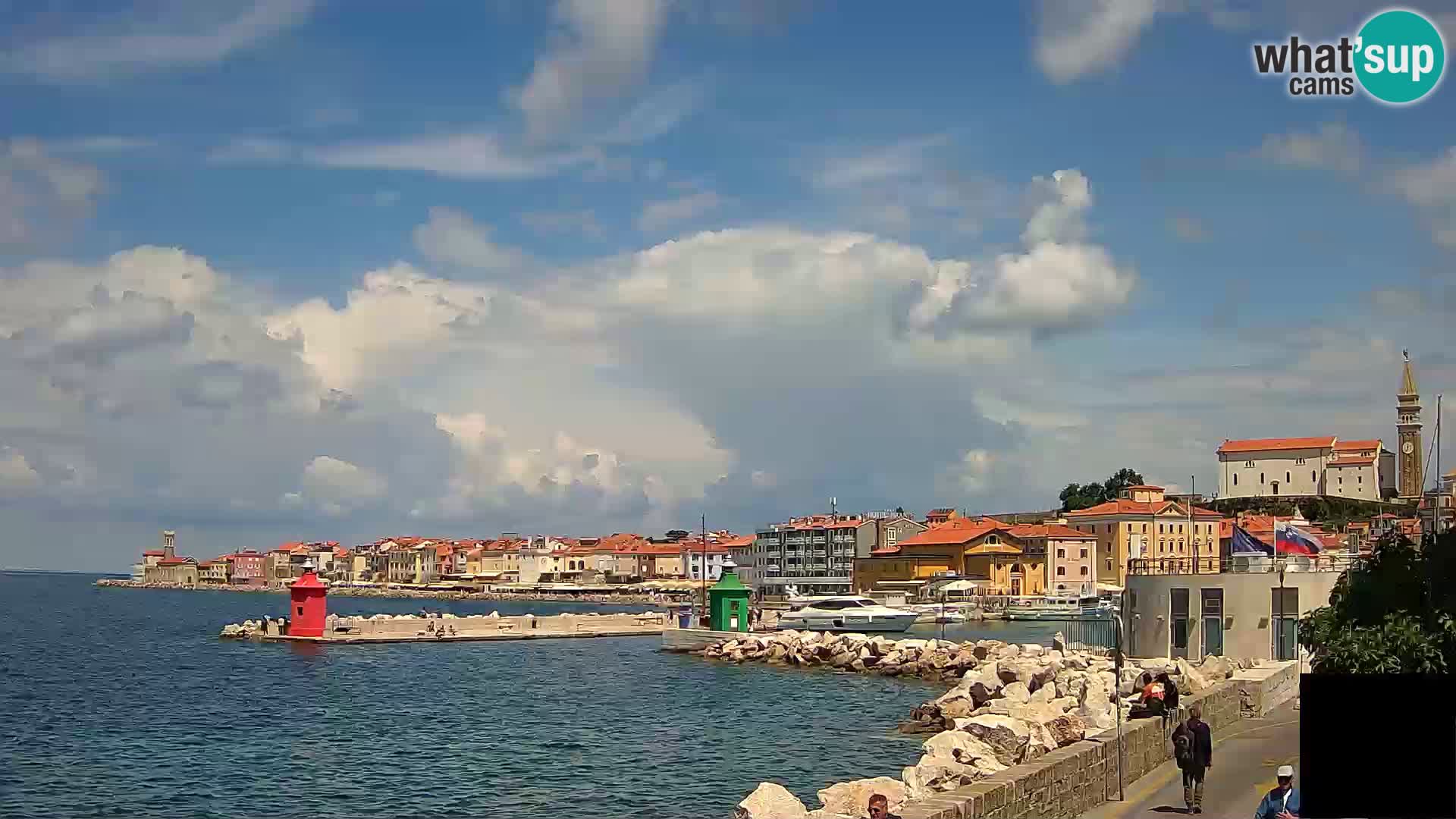 Piran – view to Punta and Mandrač