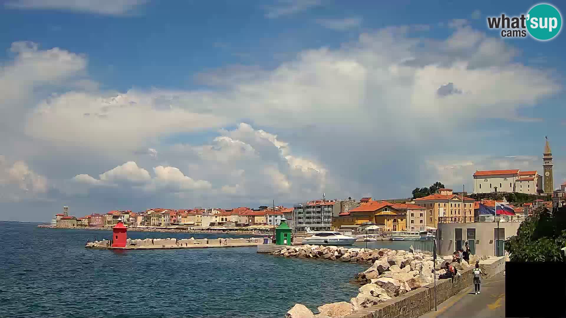 Piran – view to Punta and Mandrač