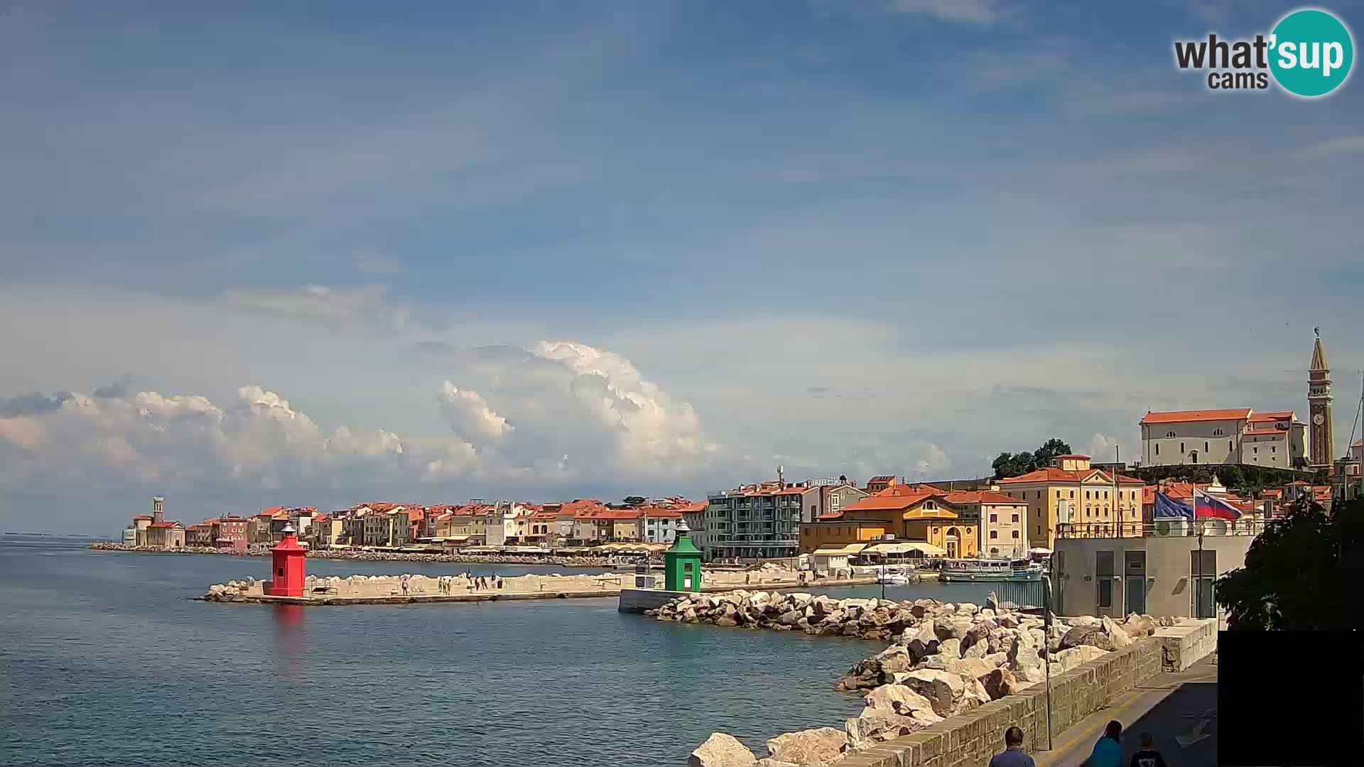 Pirano – vista verso la Punta e il “Mandrač”