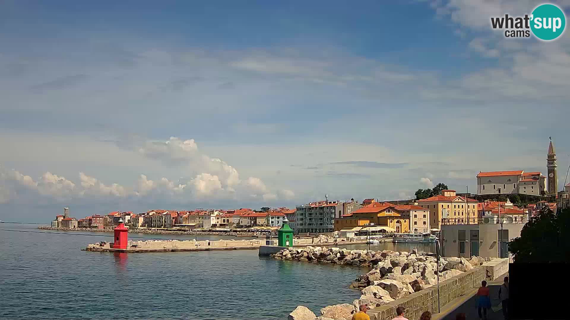 Piran – view to Punta and Mandrač