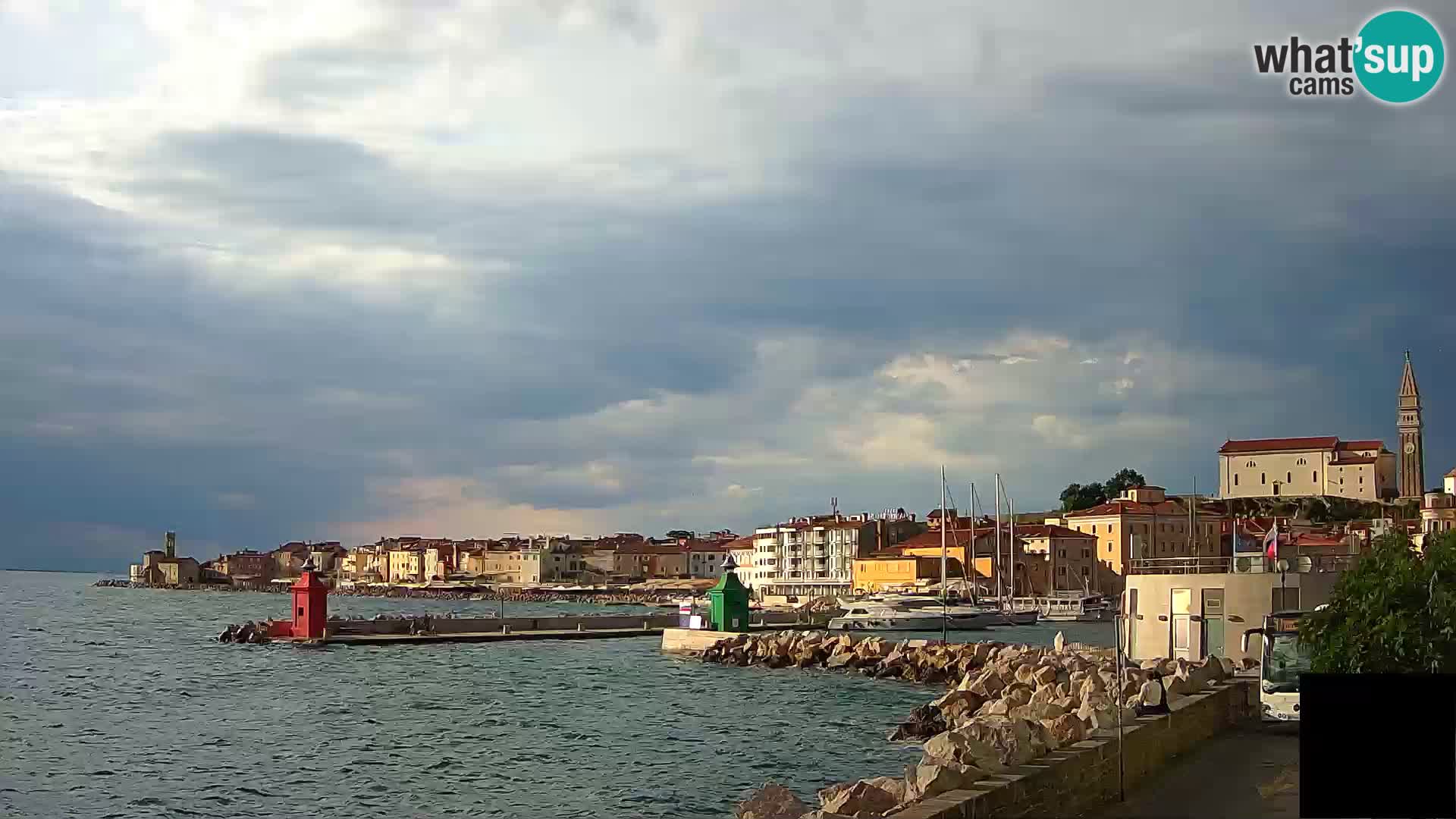 Pirano – vista verso la Punta e il “Mandrač”