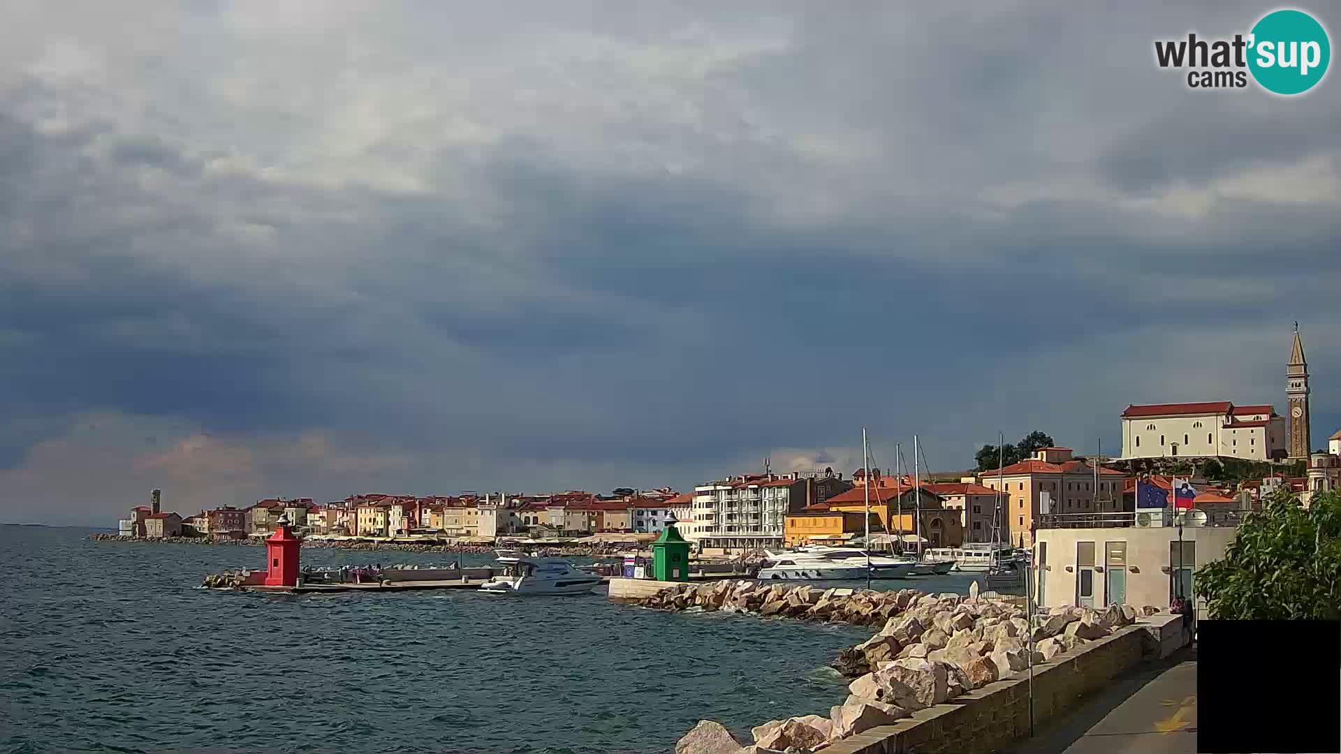 Piran – view to Punta and Mandrač