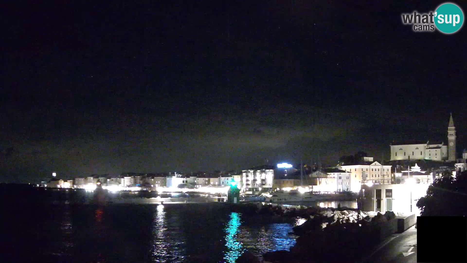 Piran – view to Punta and Mandrač