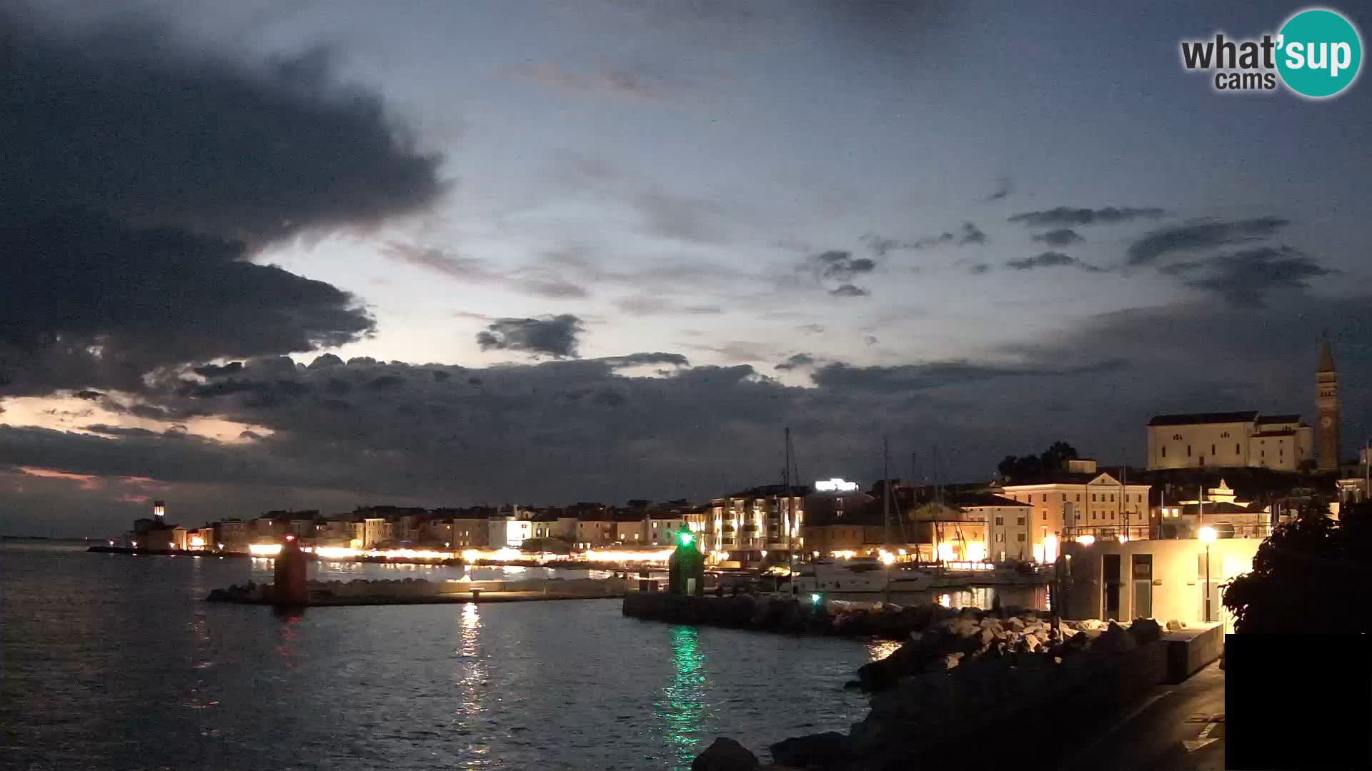 Piran – view to Punta and Mandrač