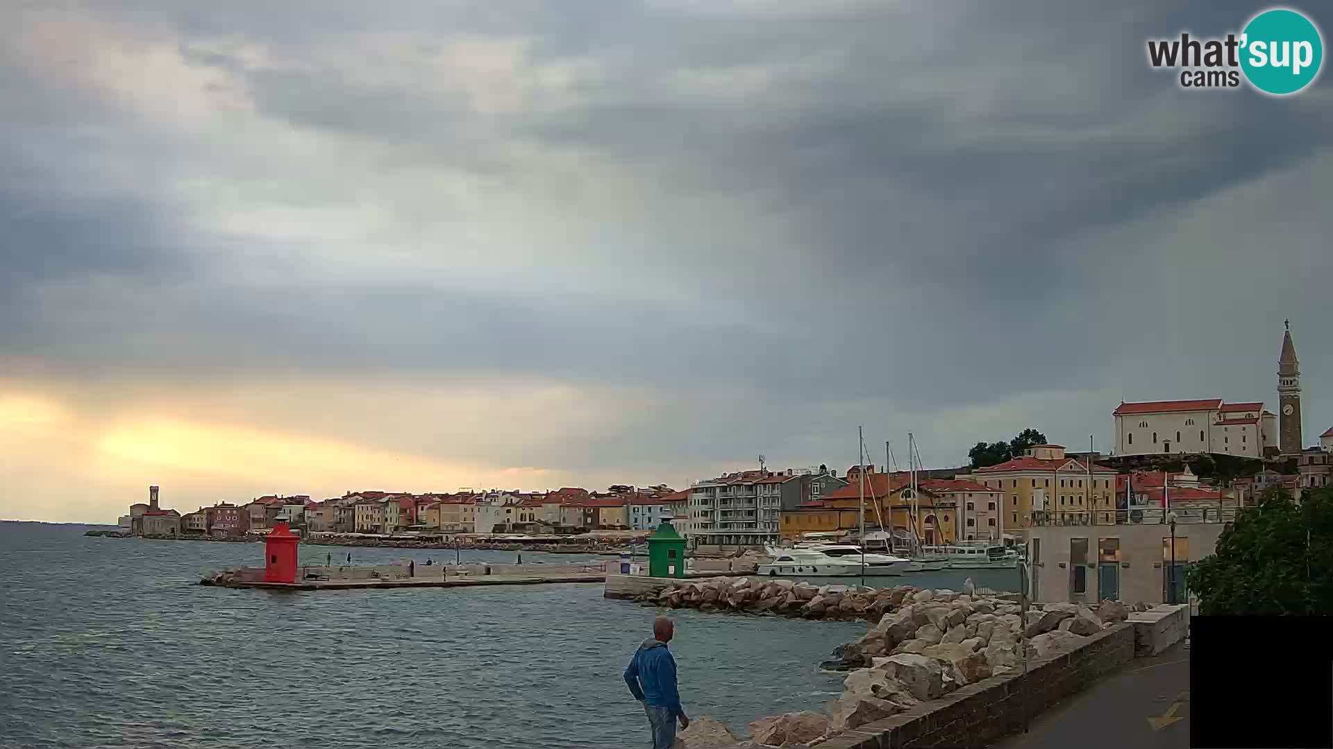 Piran – view to Punta and Mandrač