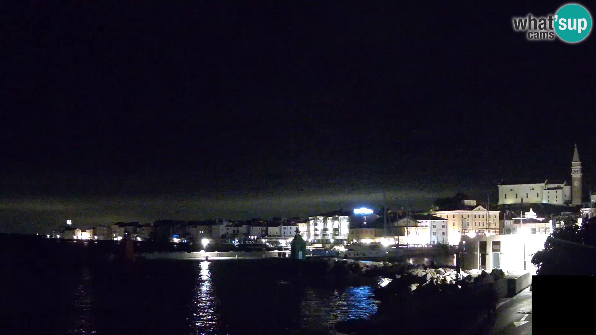 Piran – view to Punta and Mandrač