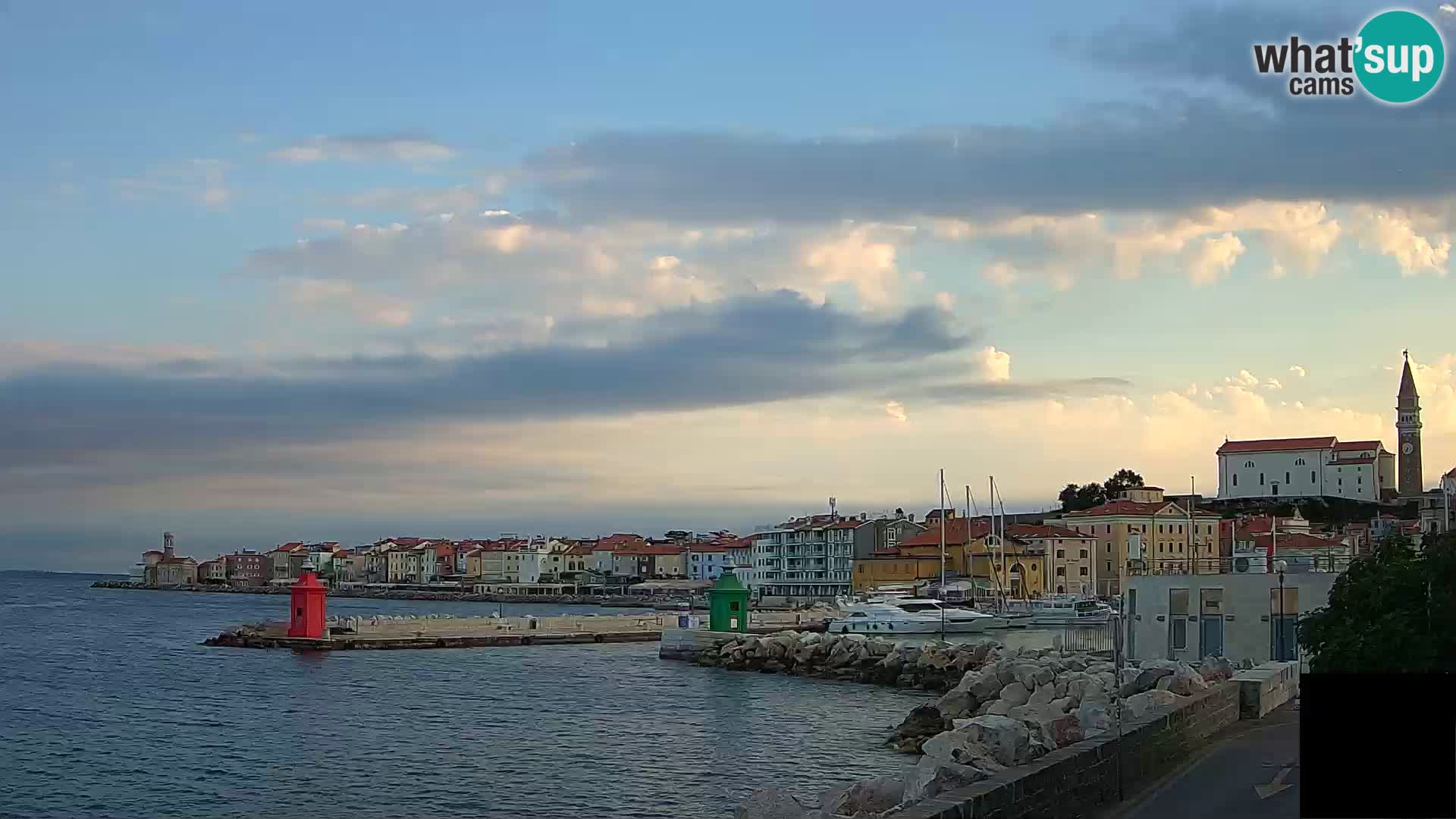 Piran – view to Punta and Mandrač