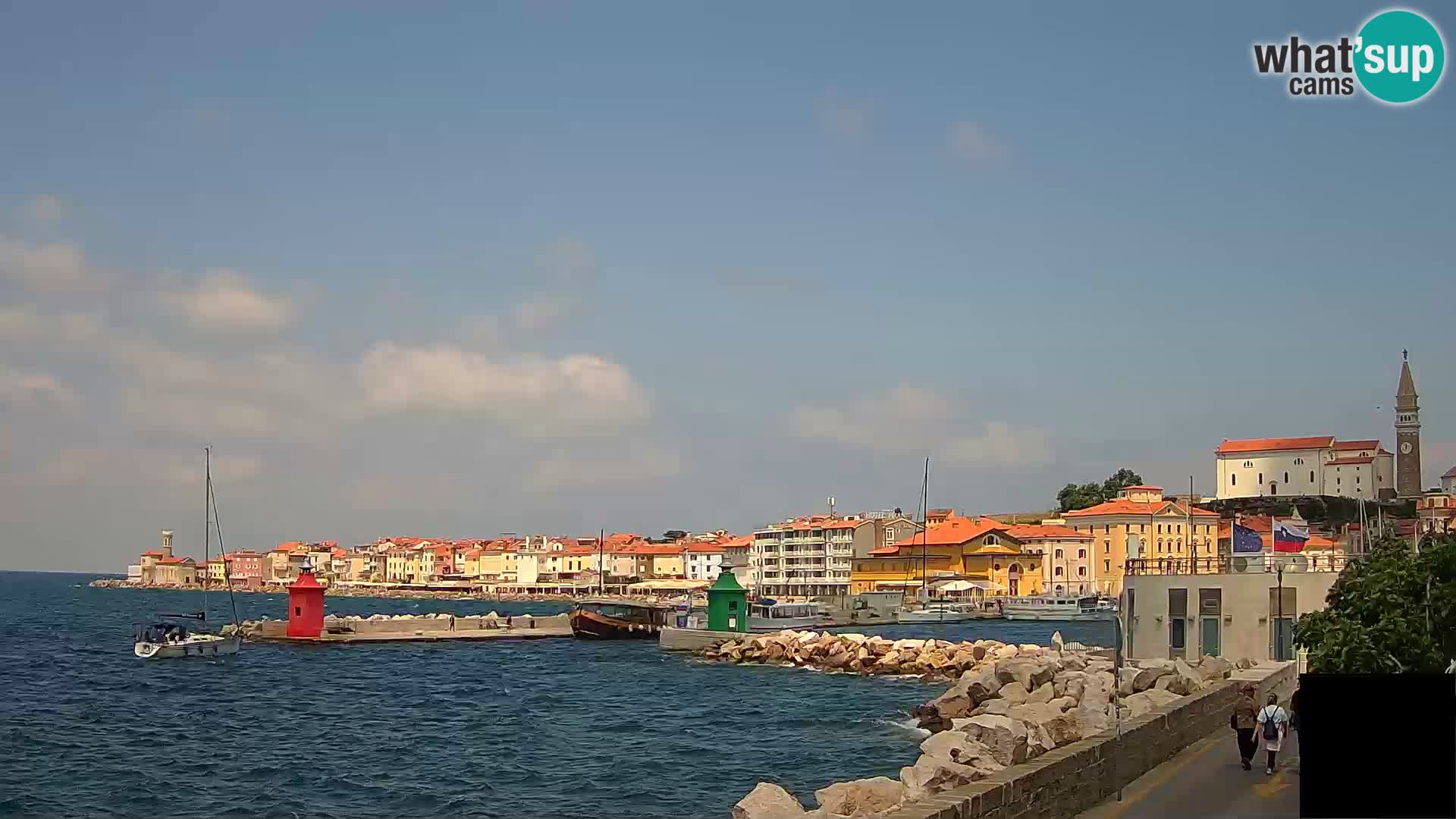 Piran – view to Punta and Mandrač