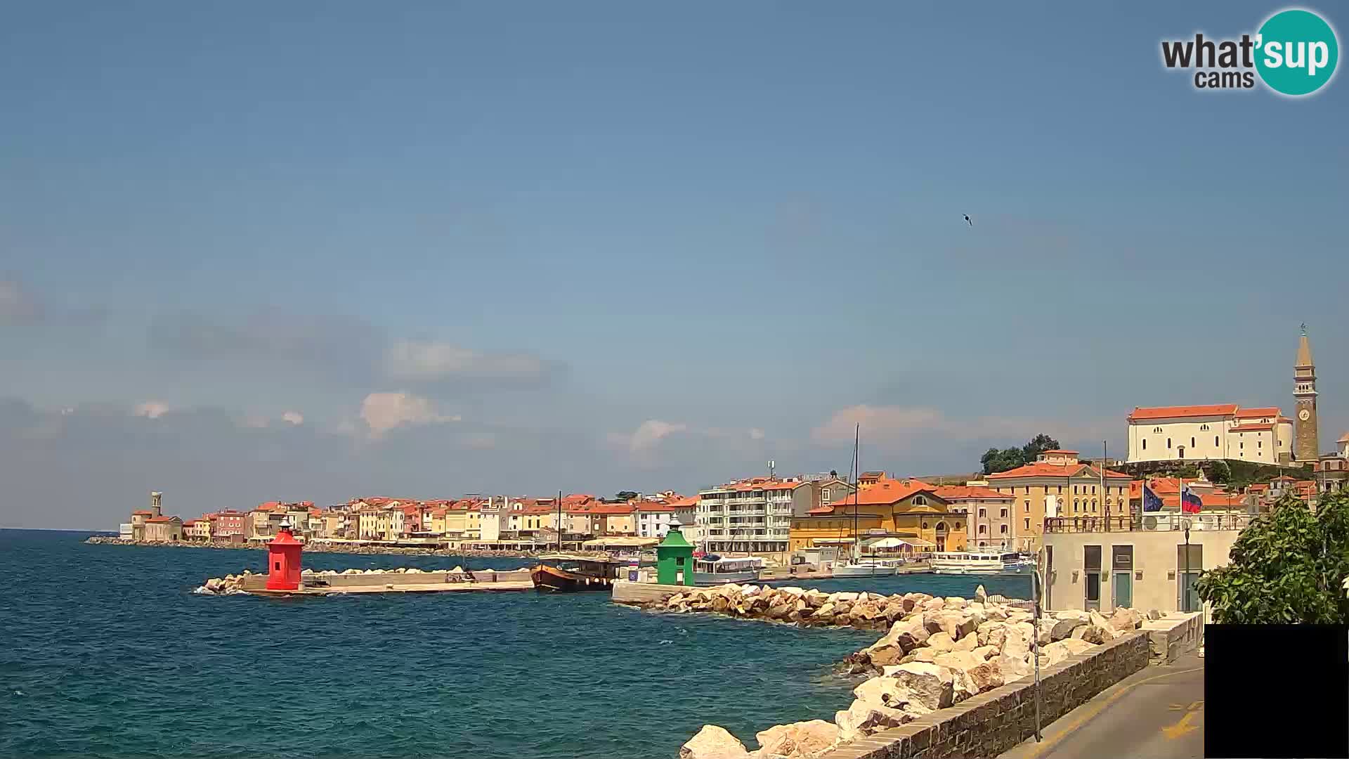 Pirano – vista verso la Punta e il “Mandrač”