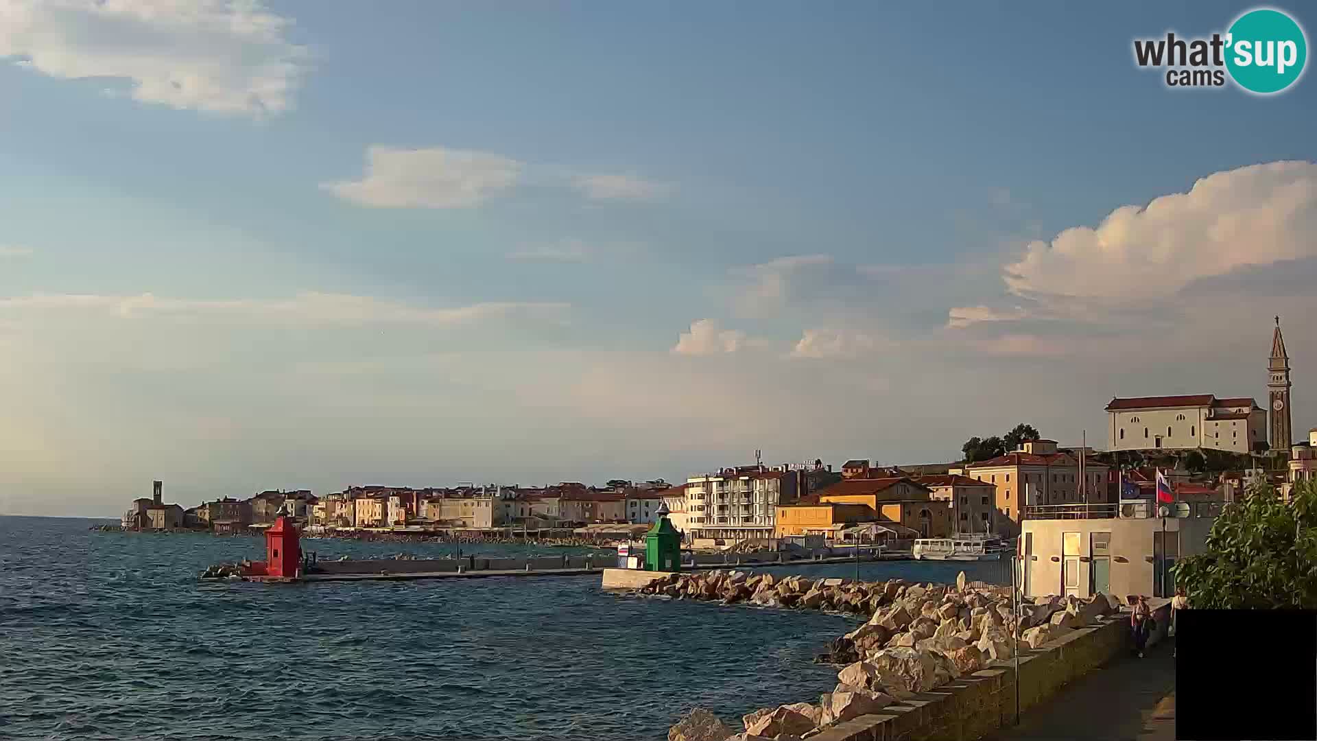Piran – view to Punta and Mandrač