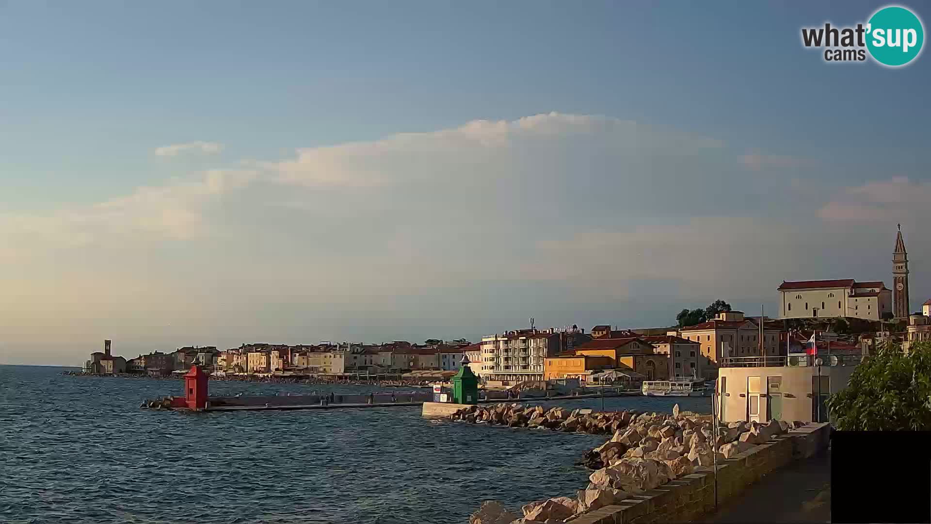 Piran – view to Punta and Mandrač
