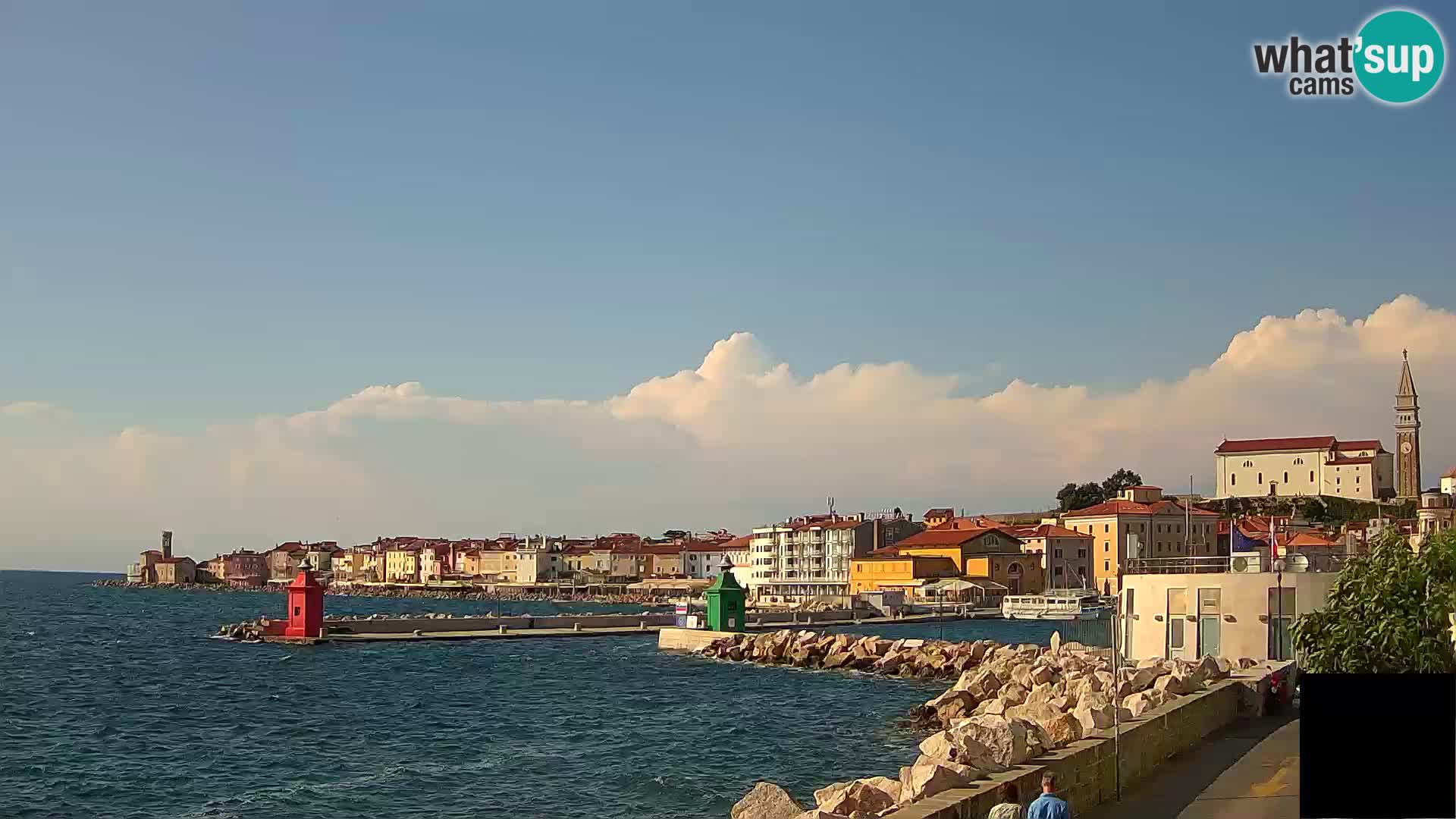 Piran – view to Punta and Mandrač