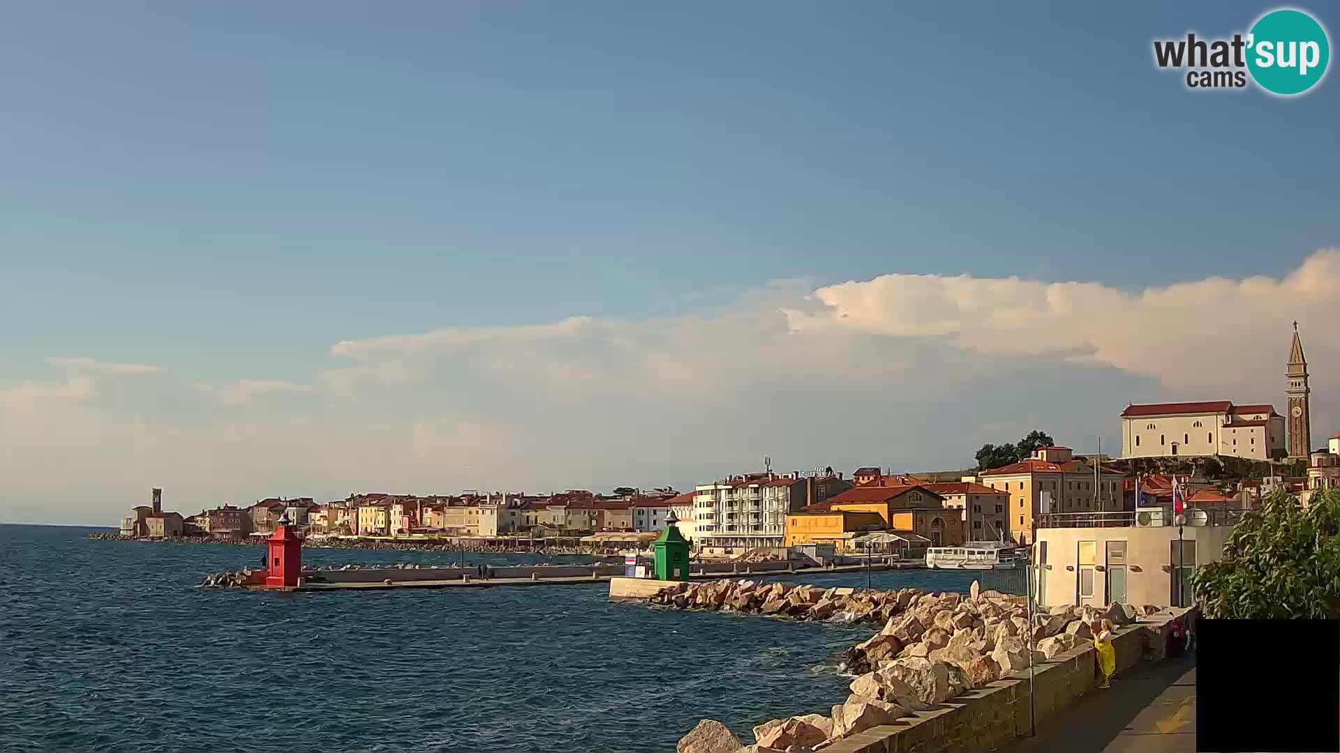 Pirano – vista verso la Punta e il “Mandrač”