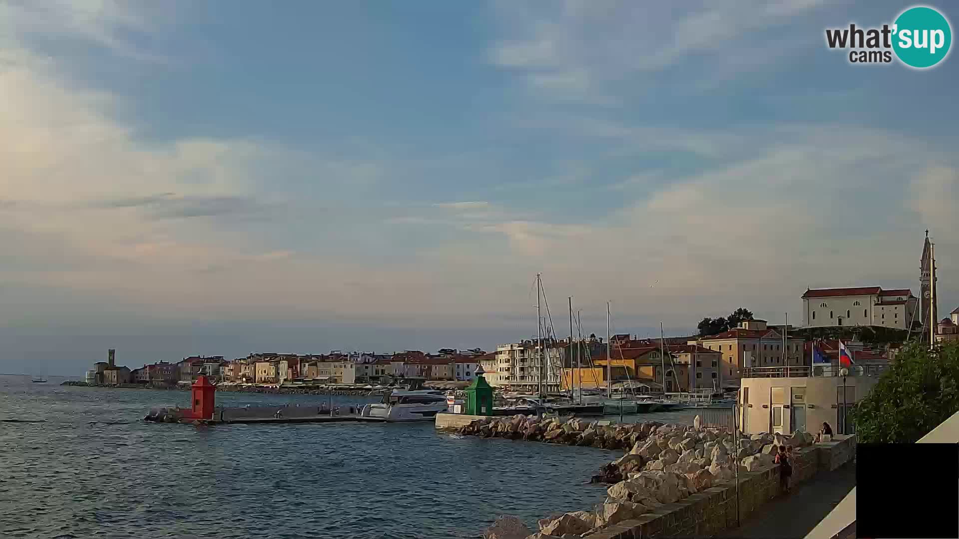 Piran – view to Punta and Mandrač