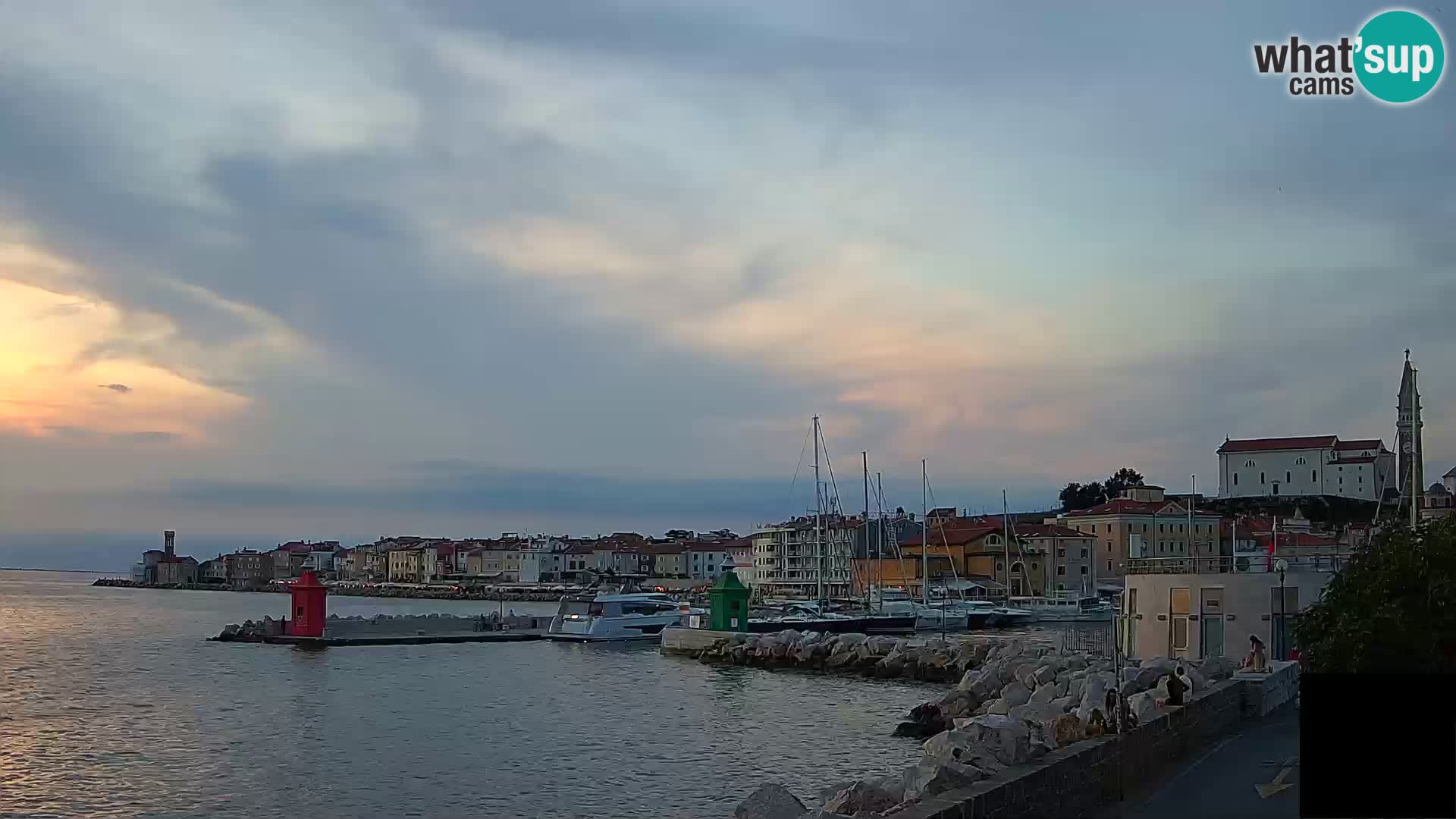 Piran – view to Punta and Mandrač