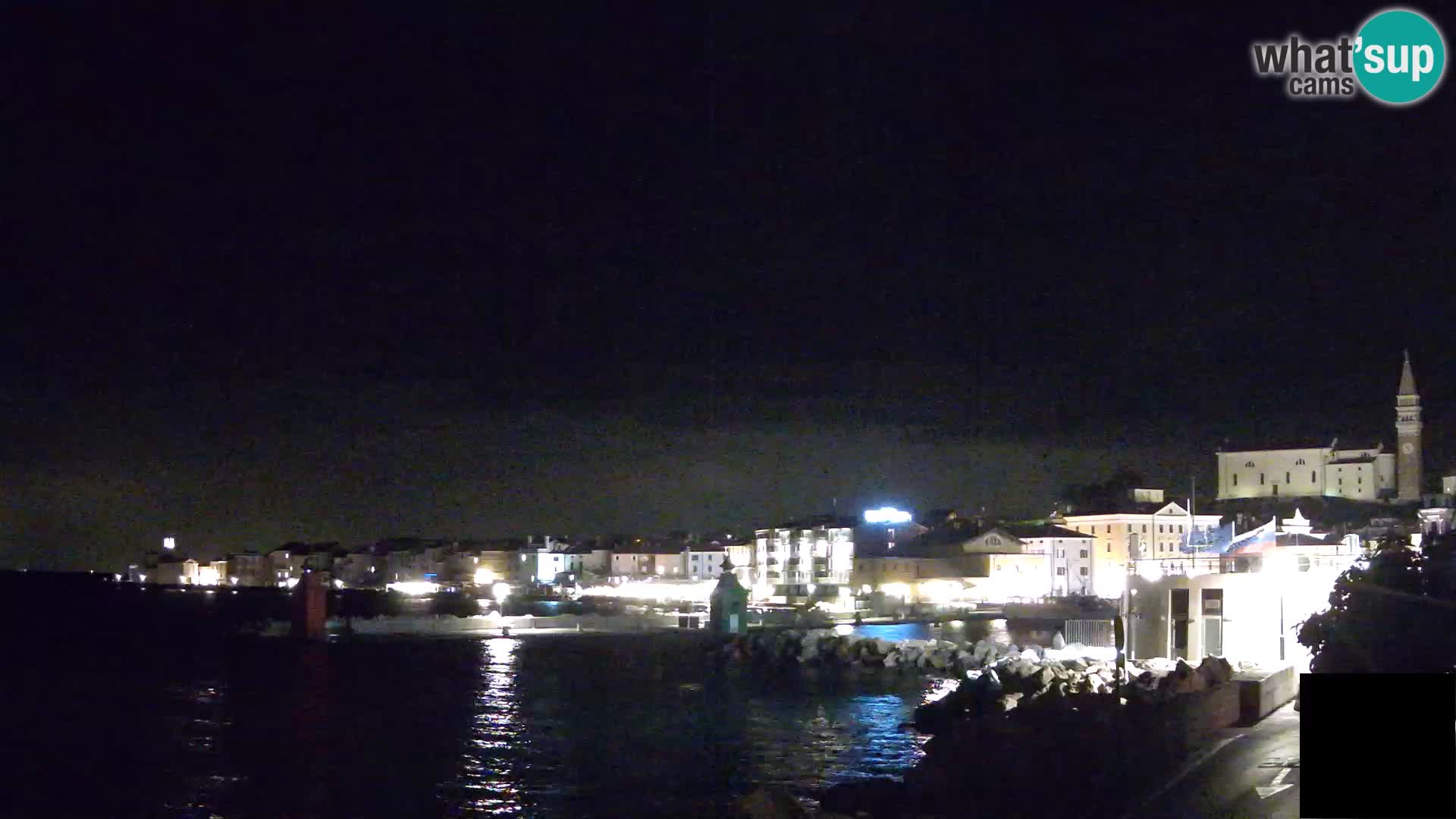 Piran – view to Punta and Mandrač