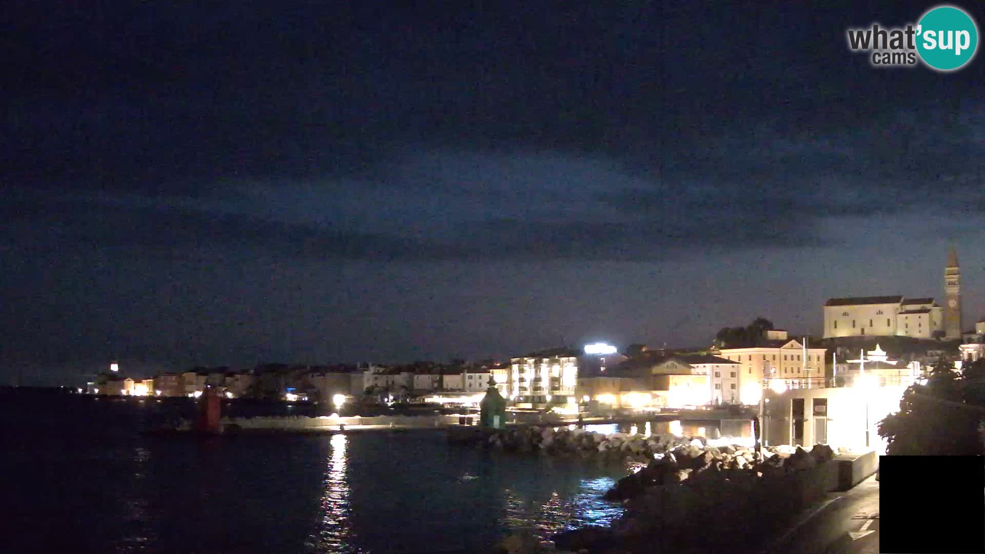 Piran – view to Punta and Mandrač