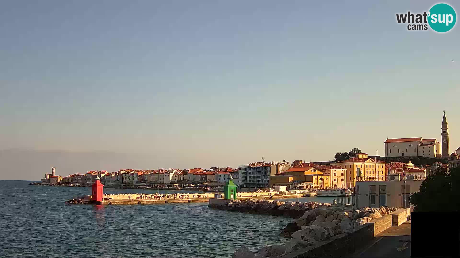 Piran – view to Punta and Mandrač