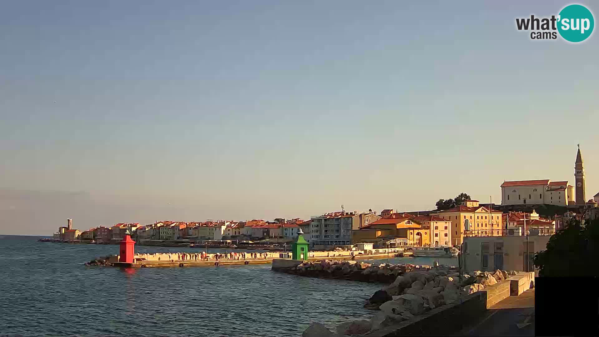 Piran – view to Punta and Mandrač