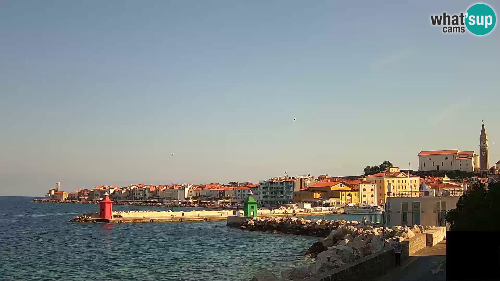 Piran – view to Punta and Mandrač