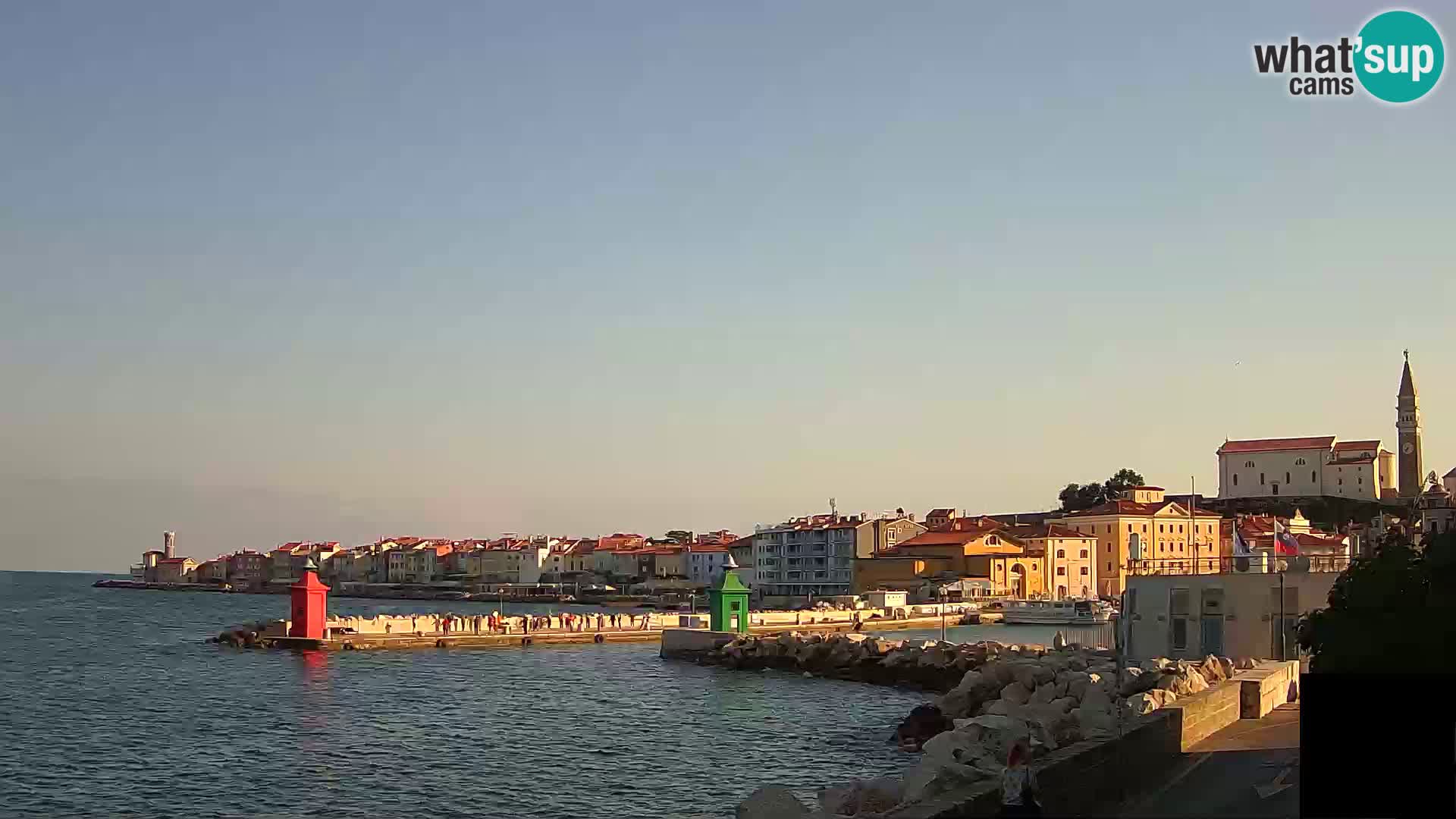 Piran – view to Punta and Mandrač
