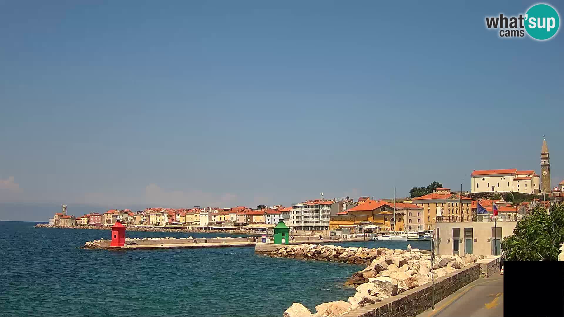 Piran – view to Punta and Mandrač