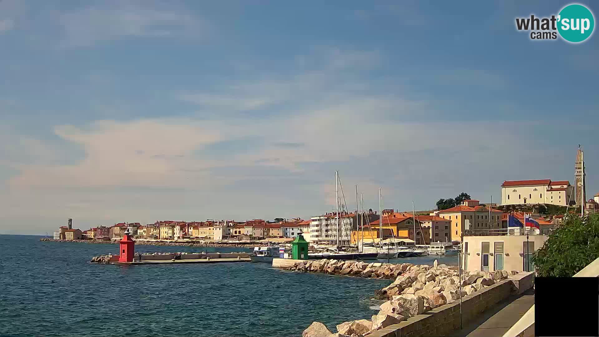 Piran – view to Punta and Mandrač