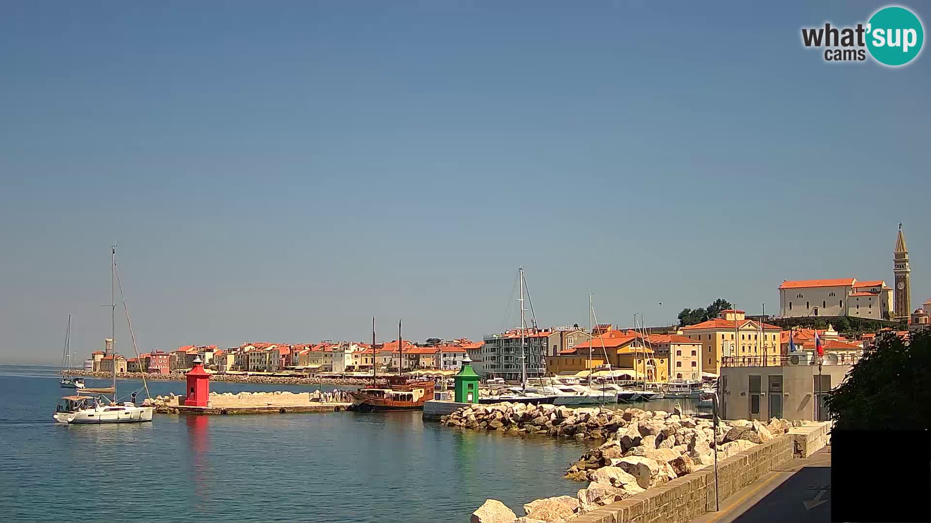 Piran – view to Punta and Mandrač