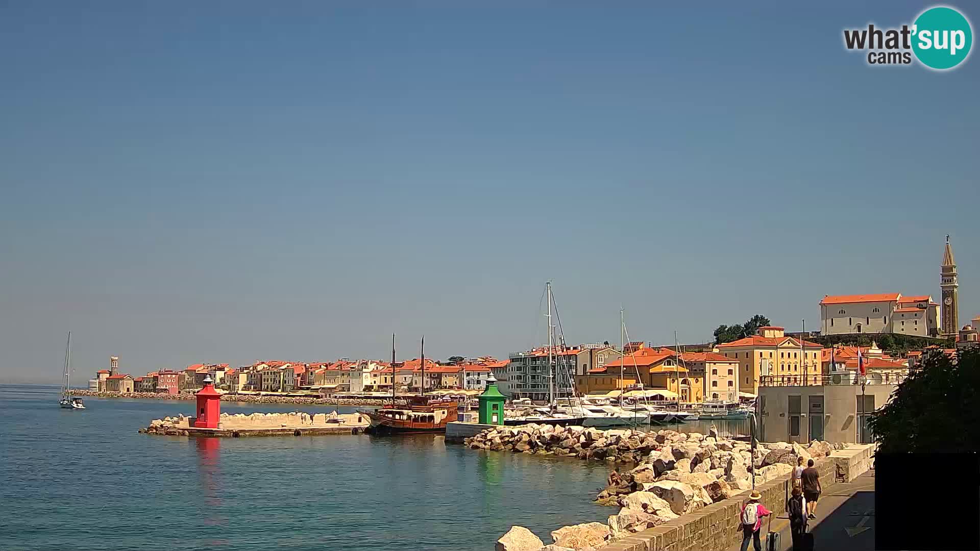 Piran – view to Punta and Mandrač