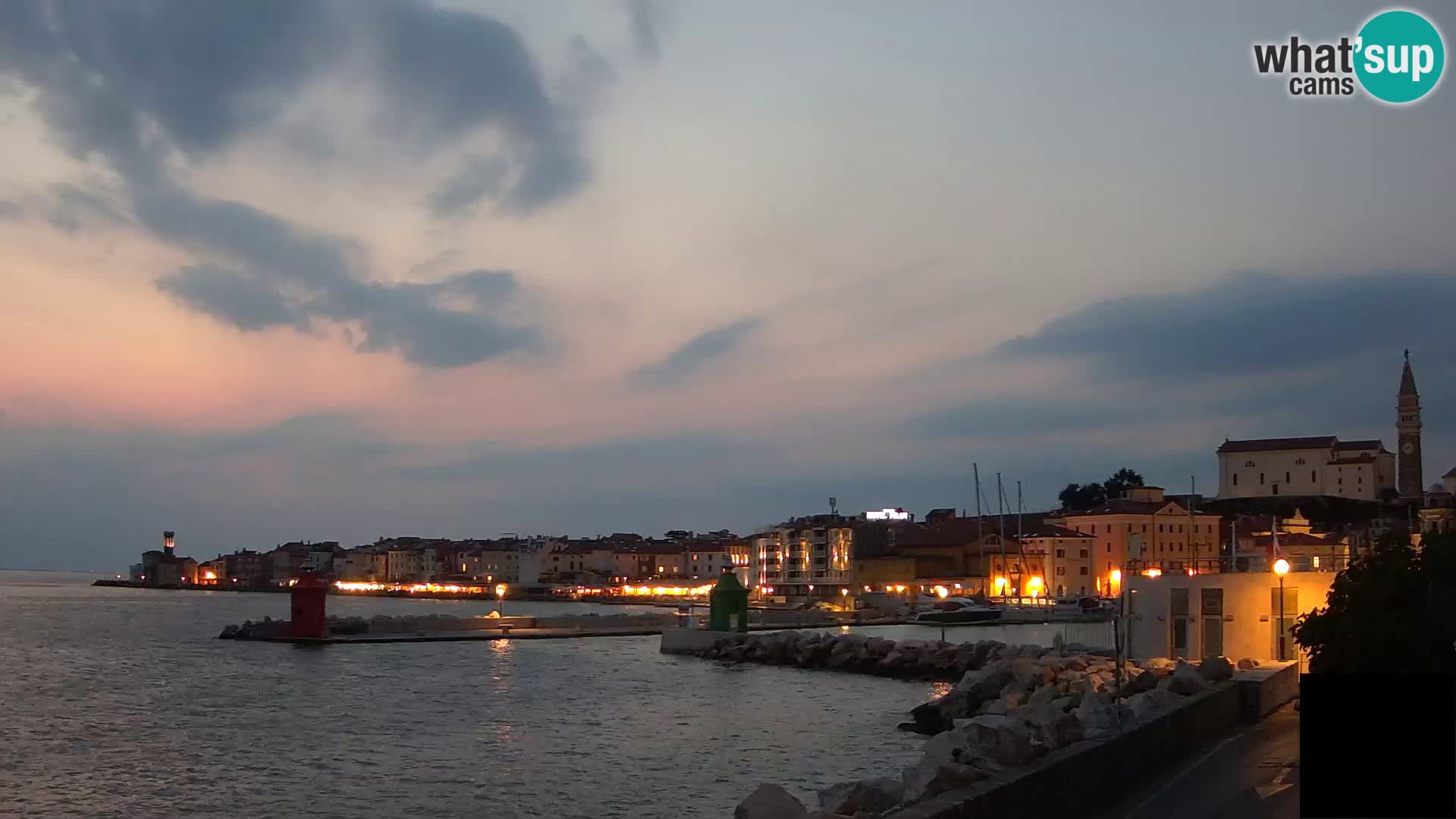Piran – view to Punta and Mandrač