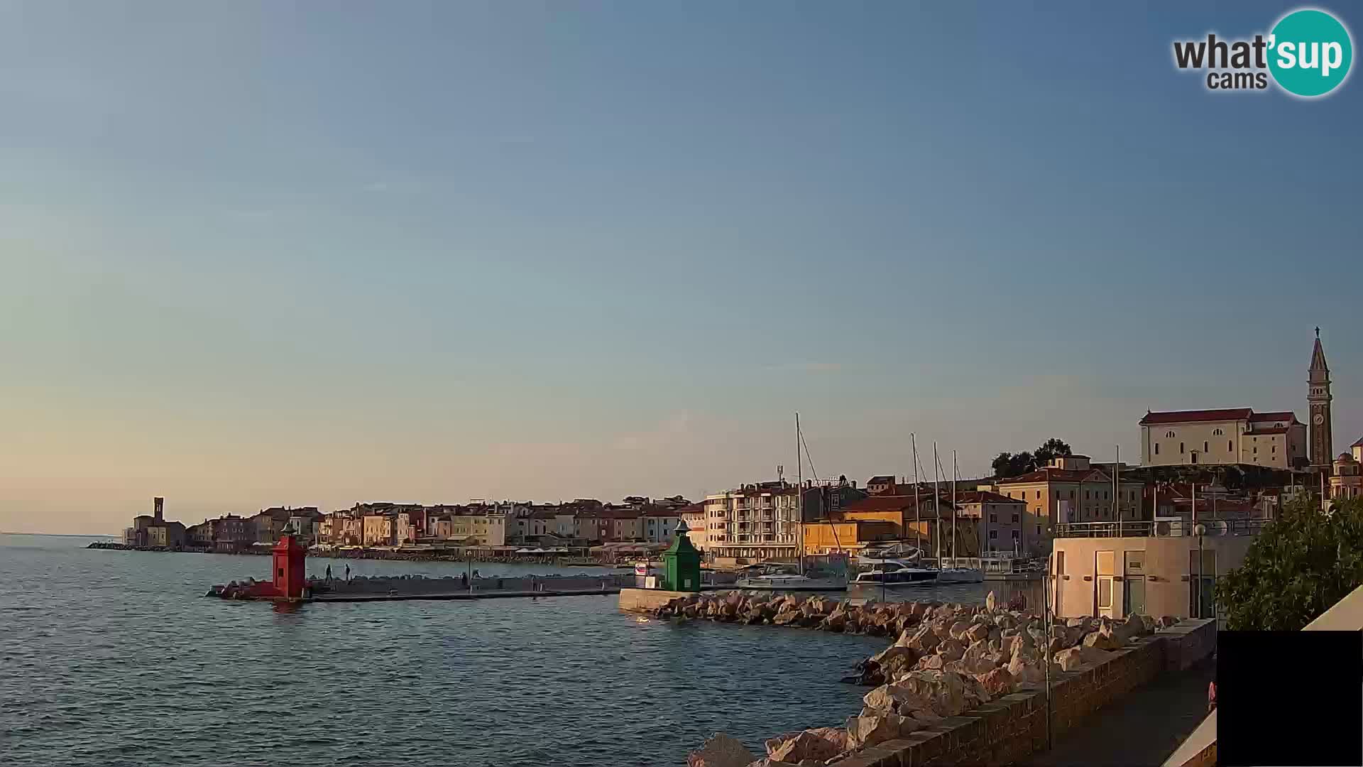 Piran – view to Punta and Mandrač