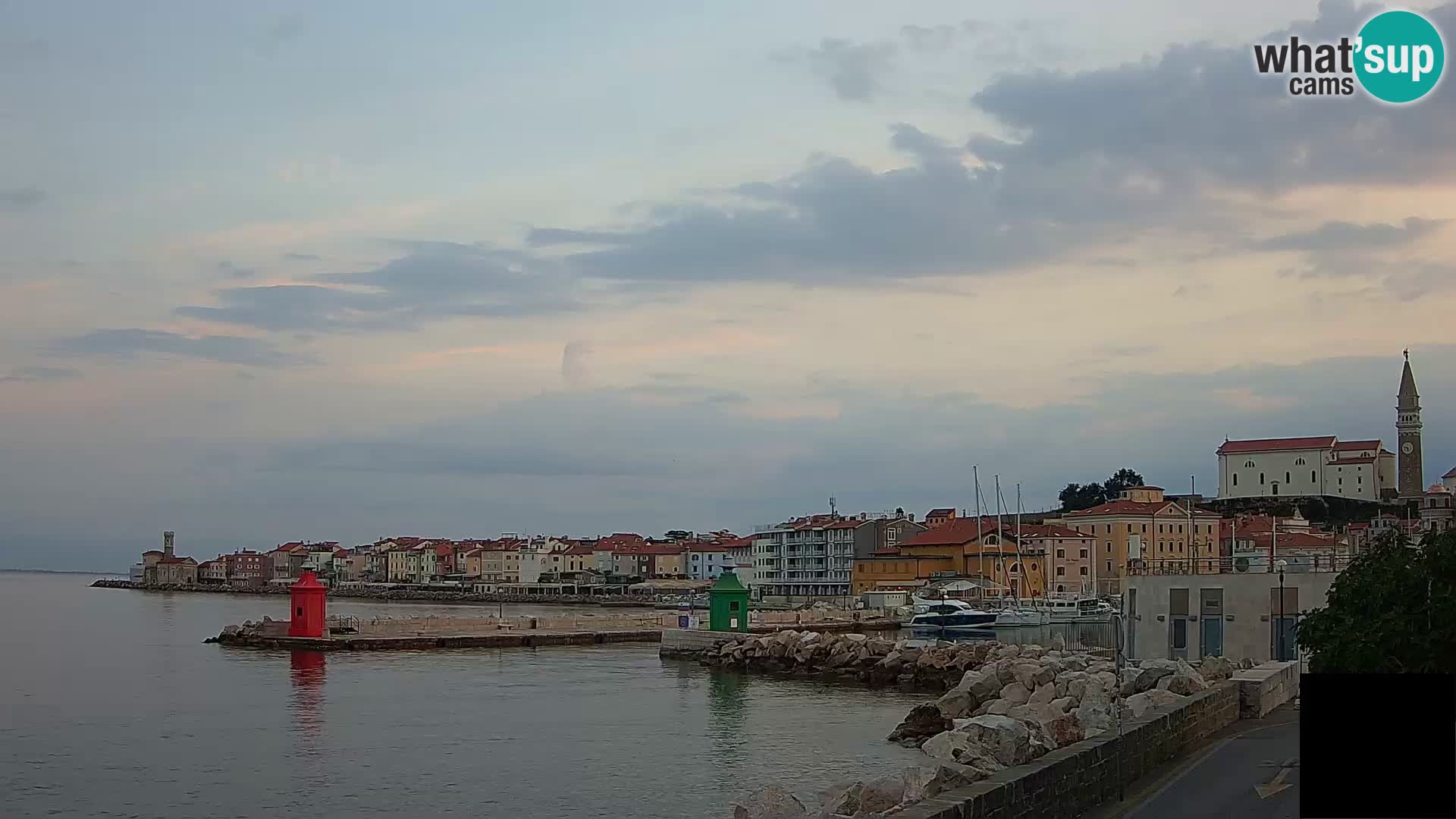 Piran – view to Punta and Mandrač