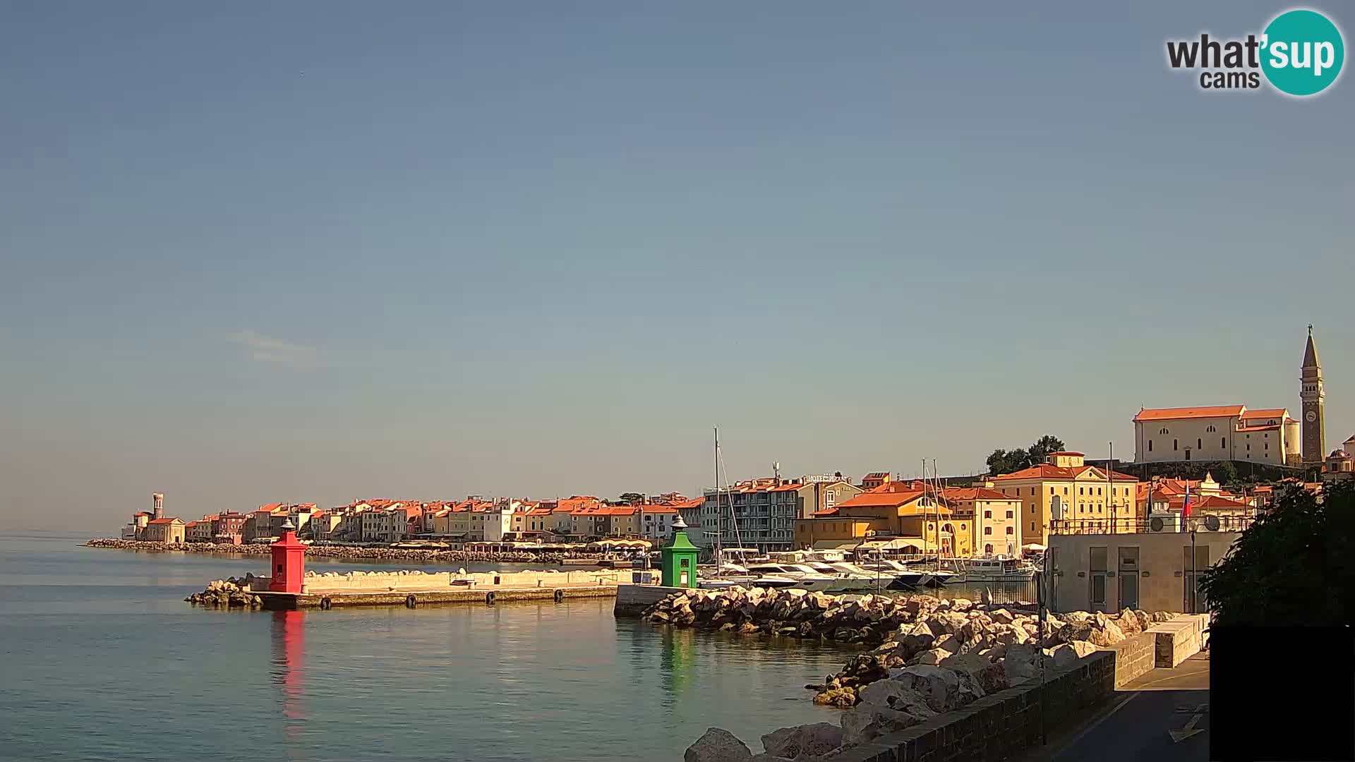 Piran – view to Punta and Mandrač