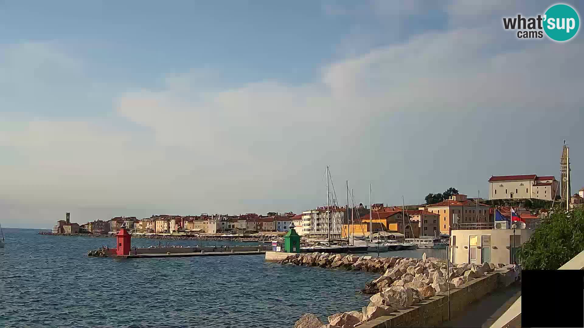 Piran – view to Punta and Mandrač