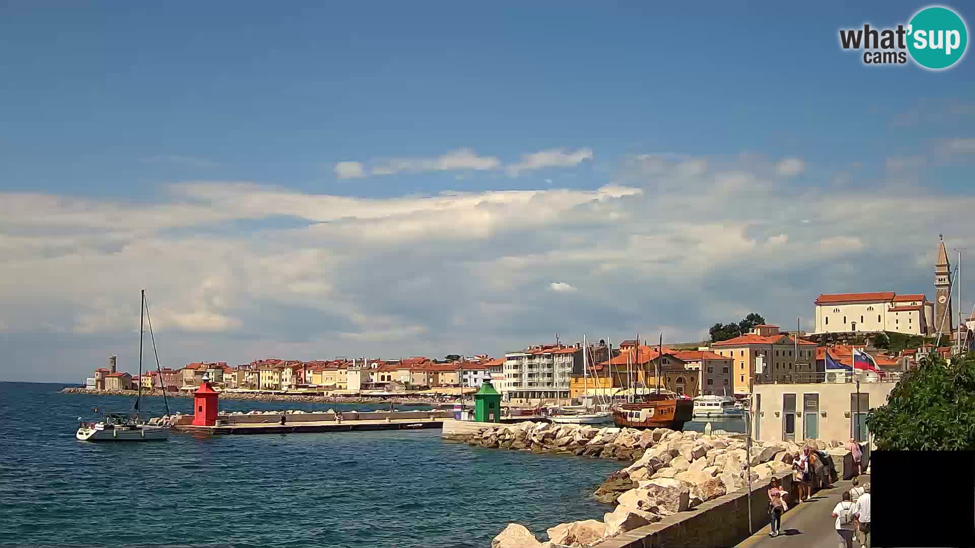 Piran – view to Punta and Mandrač