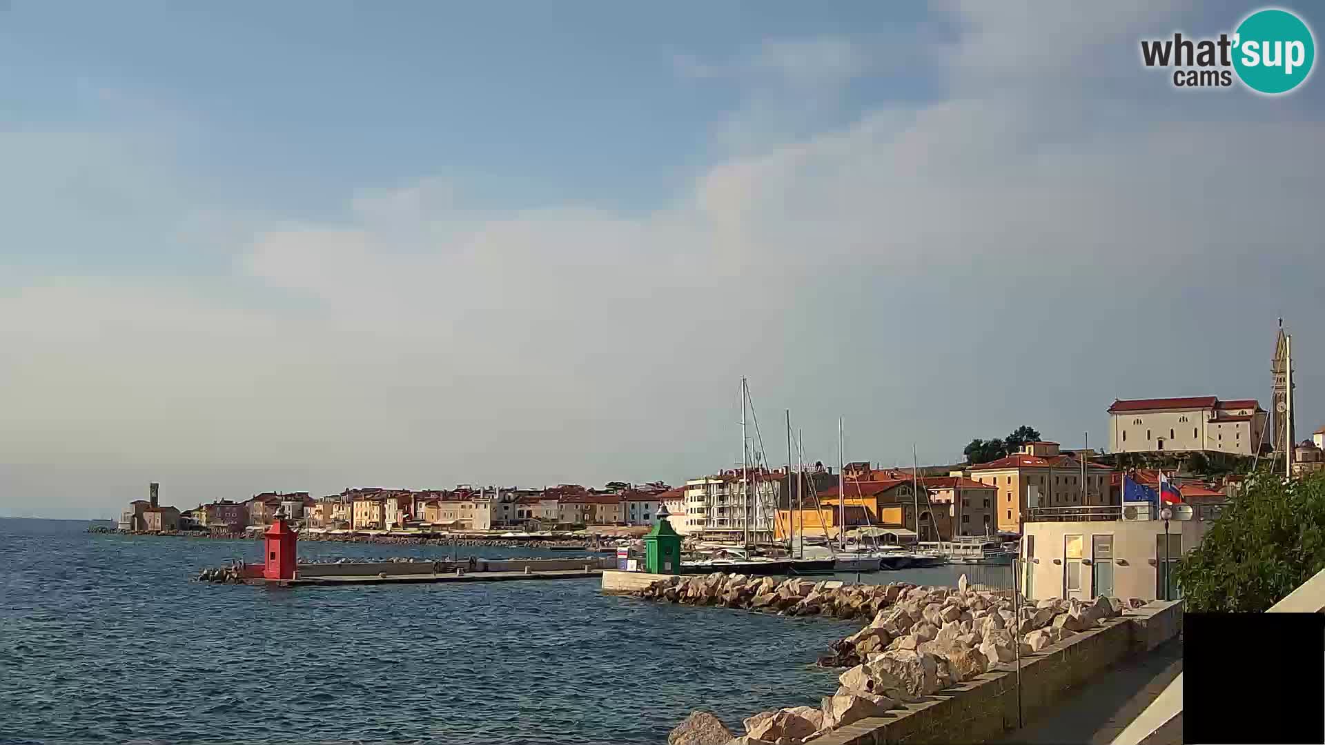 Piran – view to Punta and Mandrač
