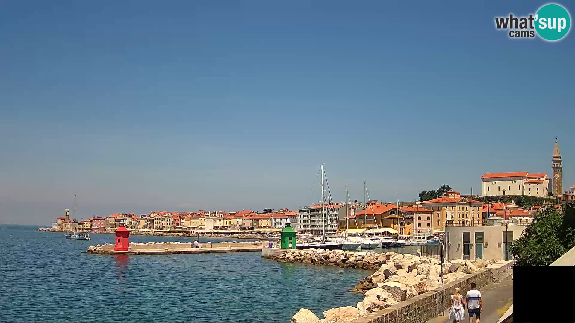 Piran – view to Punta and Mandrač