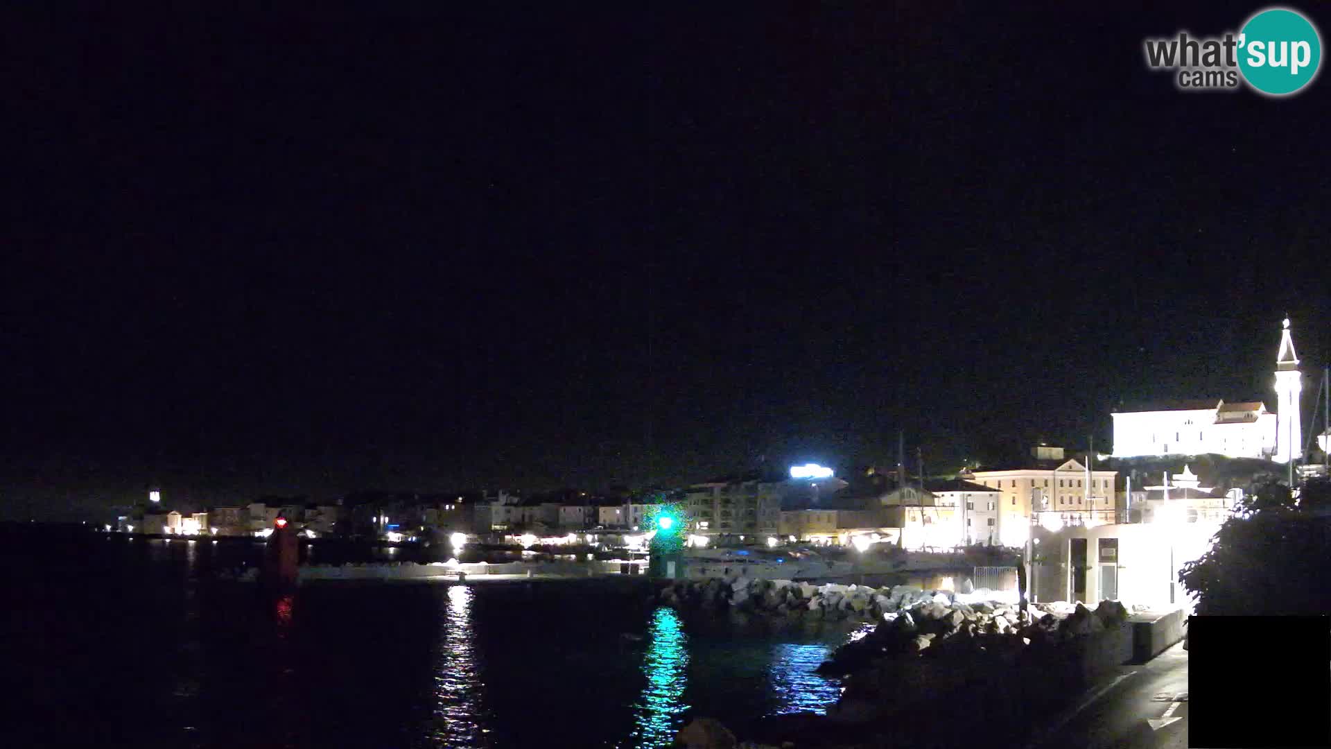 Piran – view to Punta and Mandrač