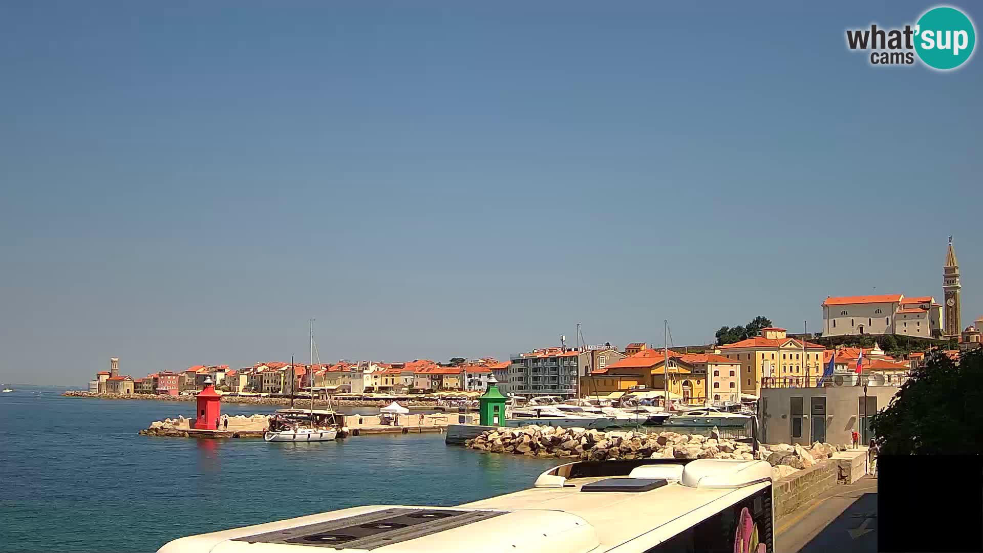 Pirano – vista verso la Punta e il “Mandrač”