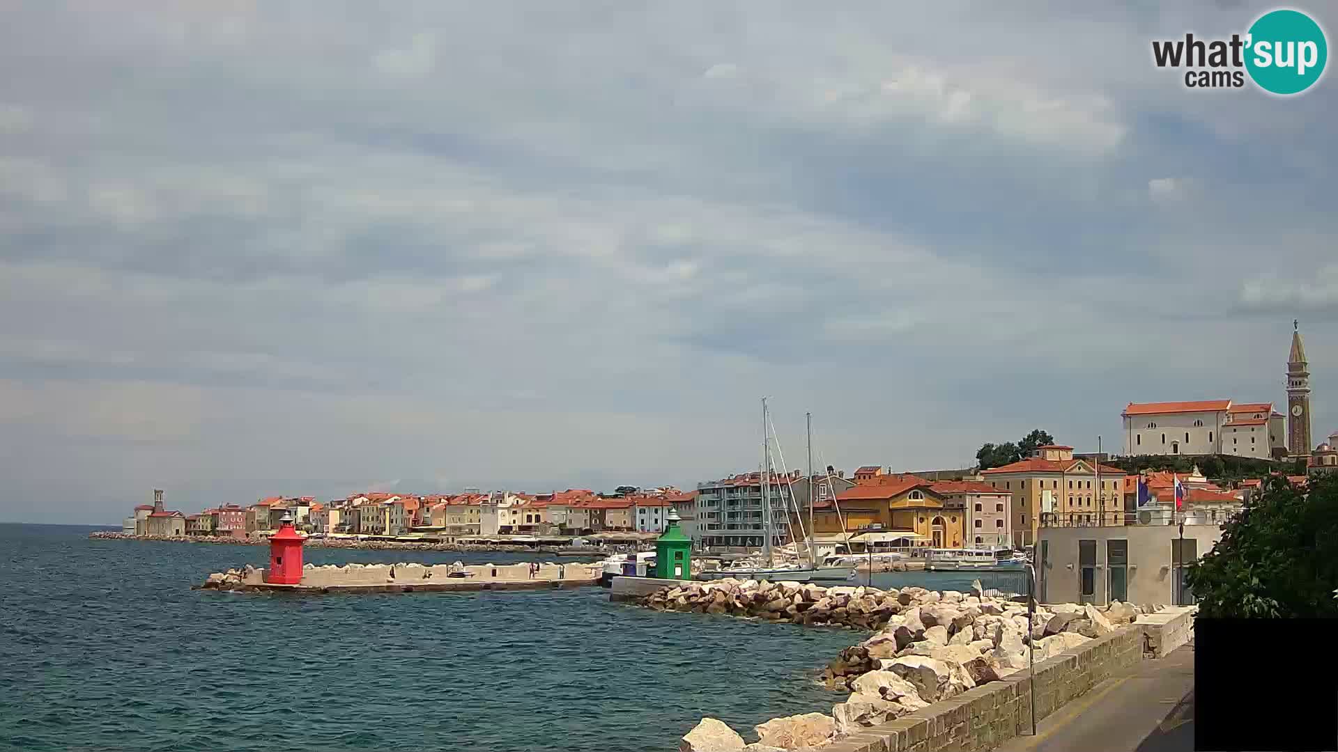 Piran – view to Punta and Mandrač