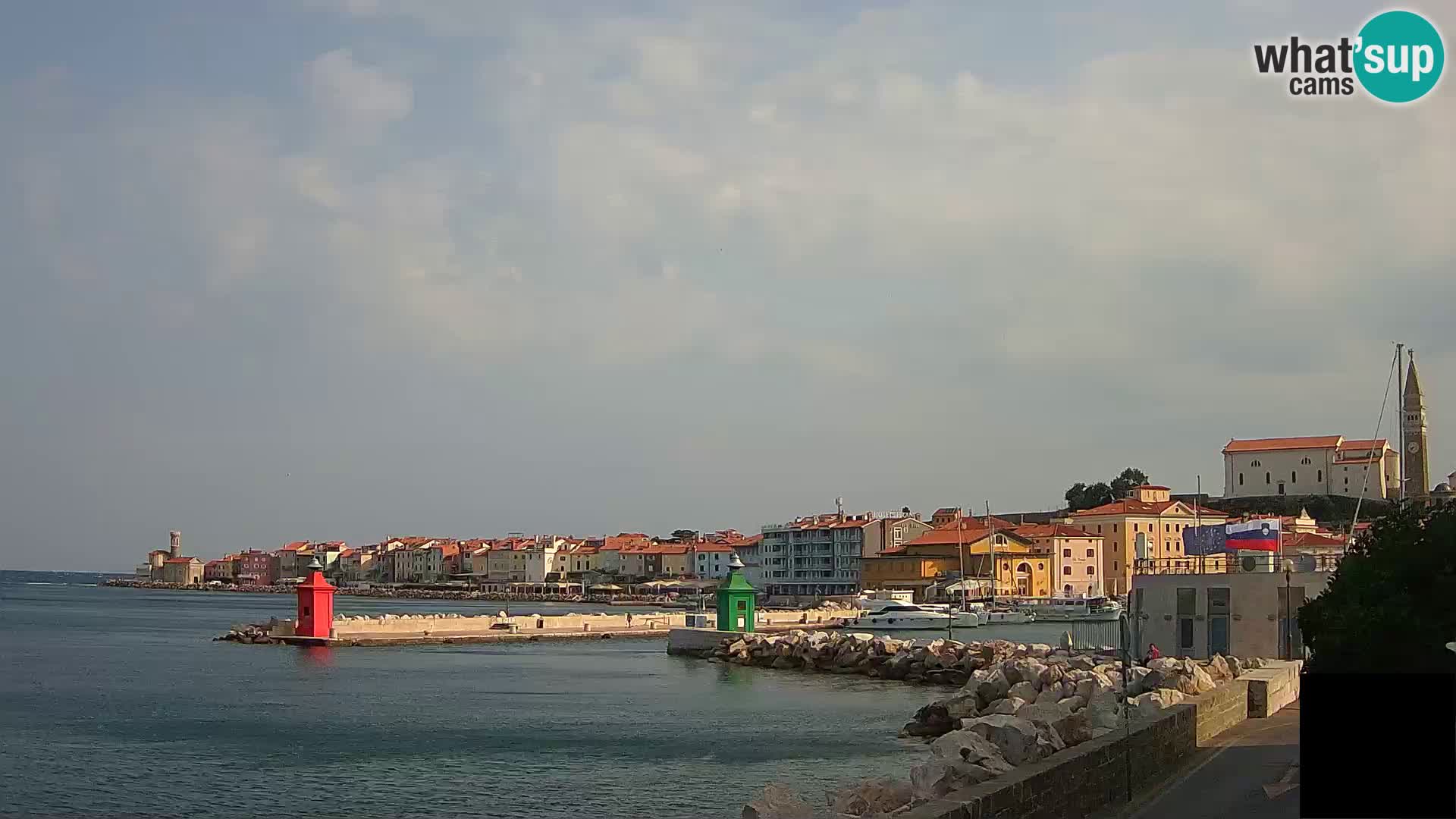 Piran – view to Punta and Mandrač
