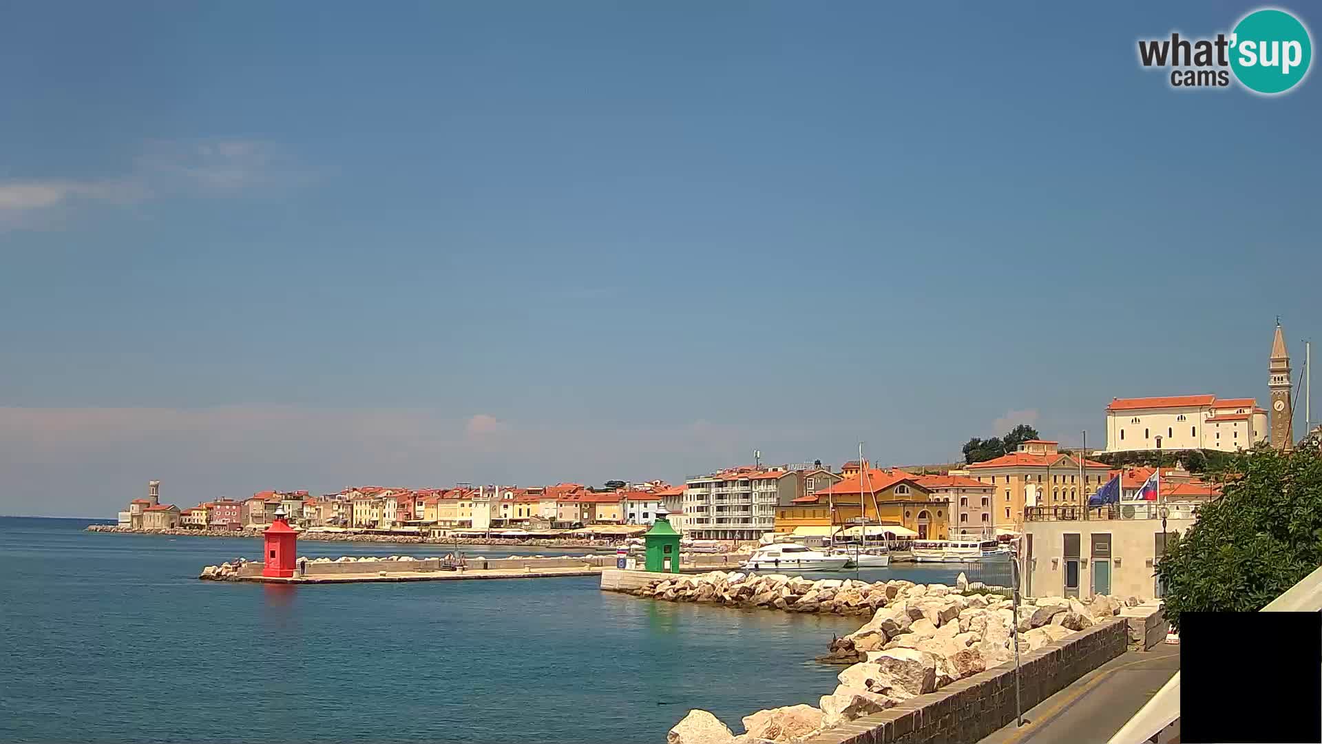 Piran – view to Punta and Mandrač
