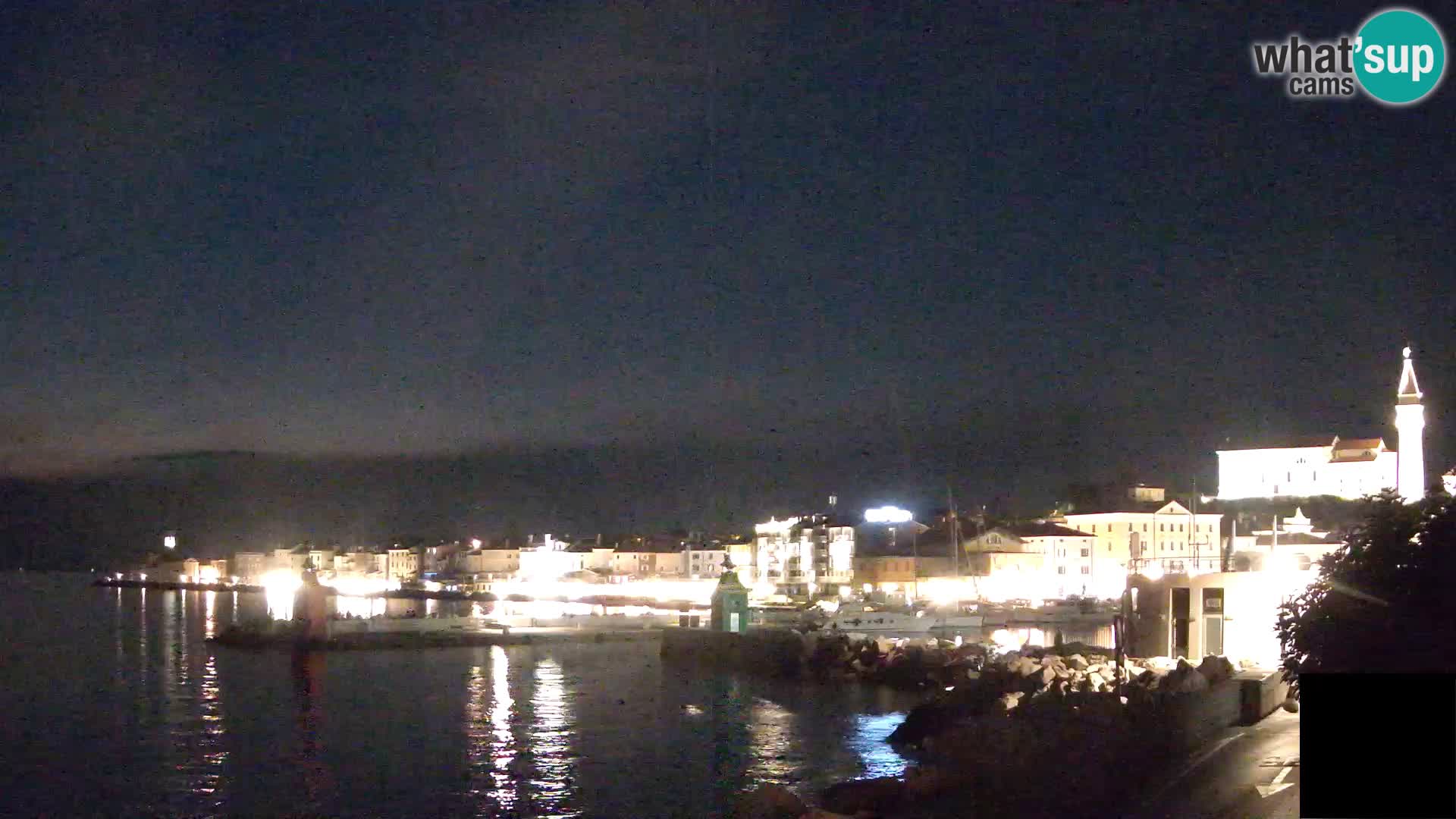 Piran – view to Punta and Mandrač