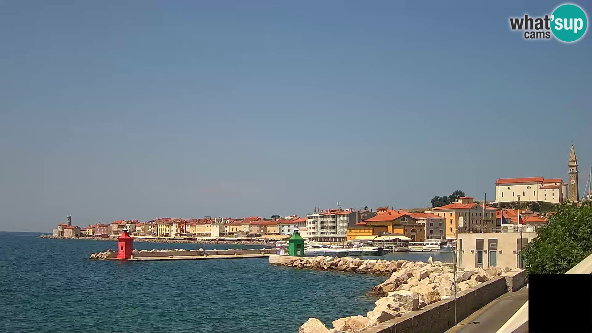 Piran – view to Punta and Mandrač