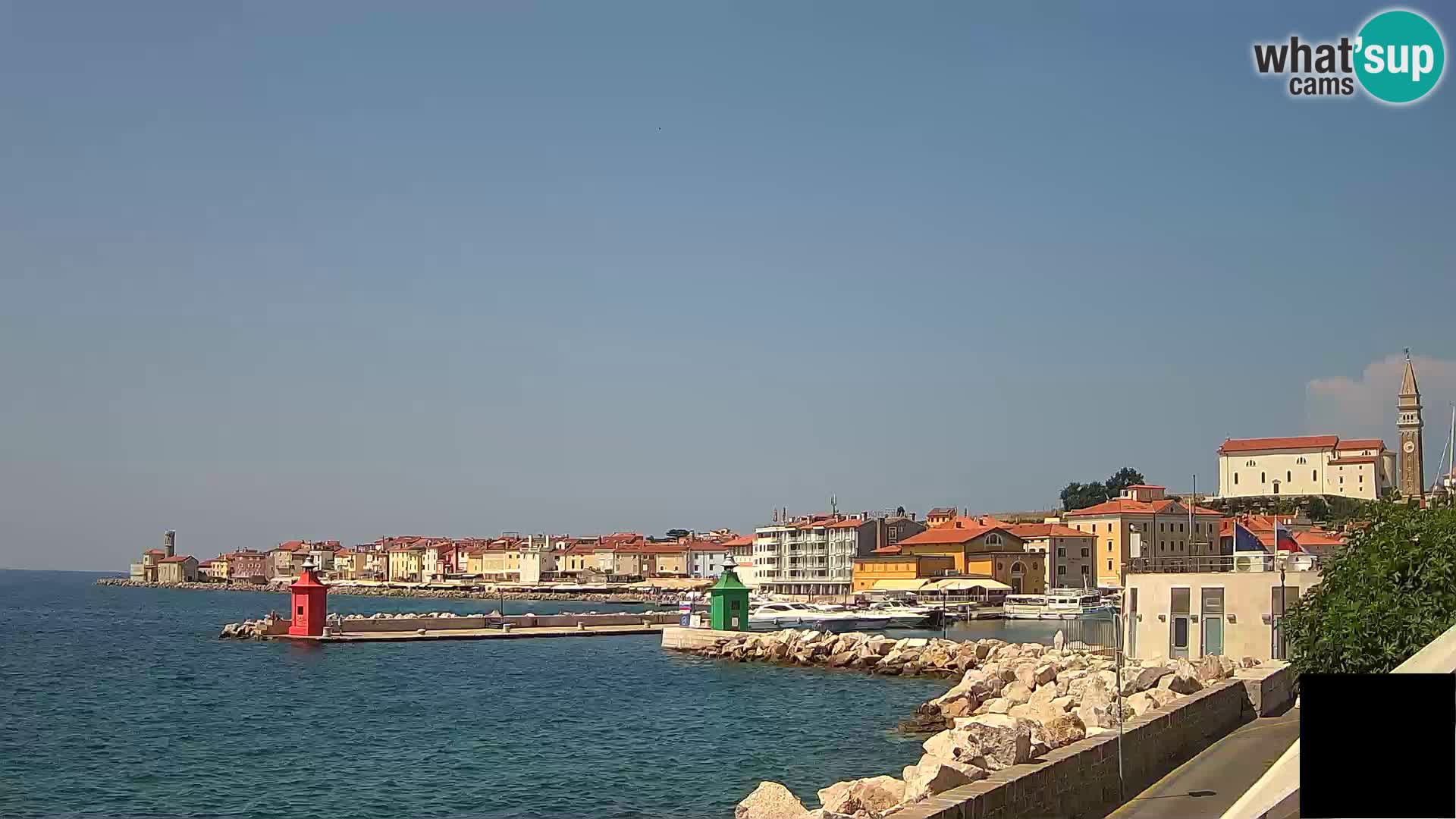 Piran – view to Punta and Mandrač