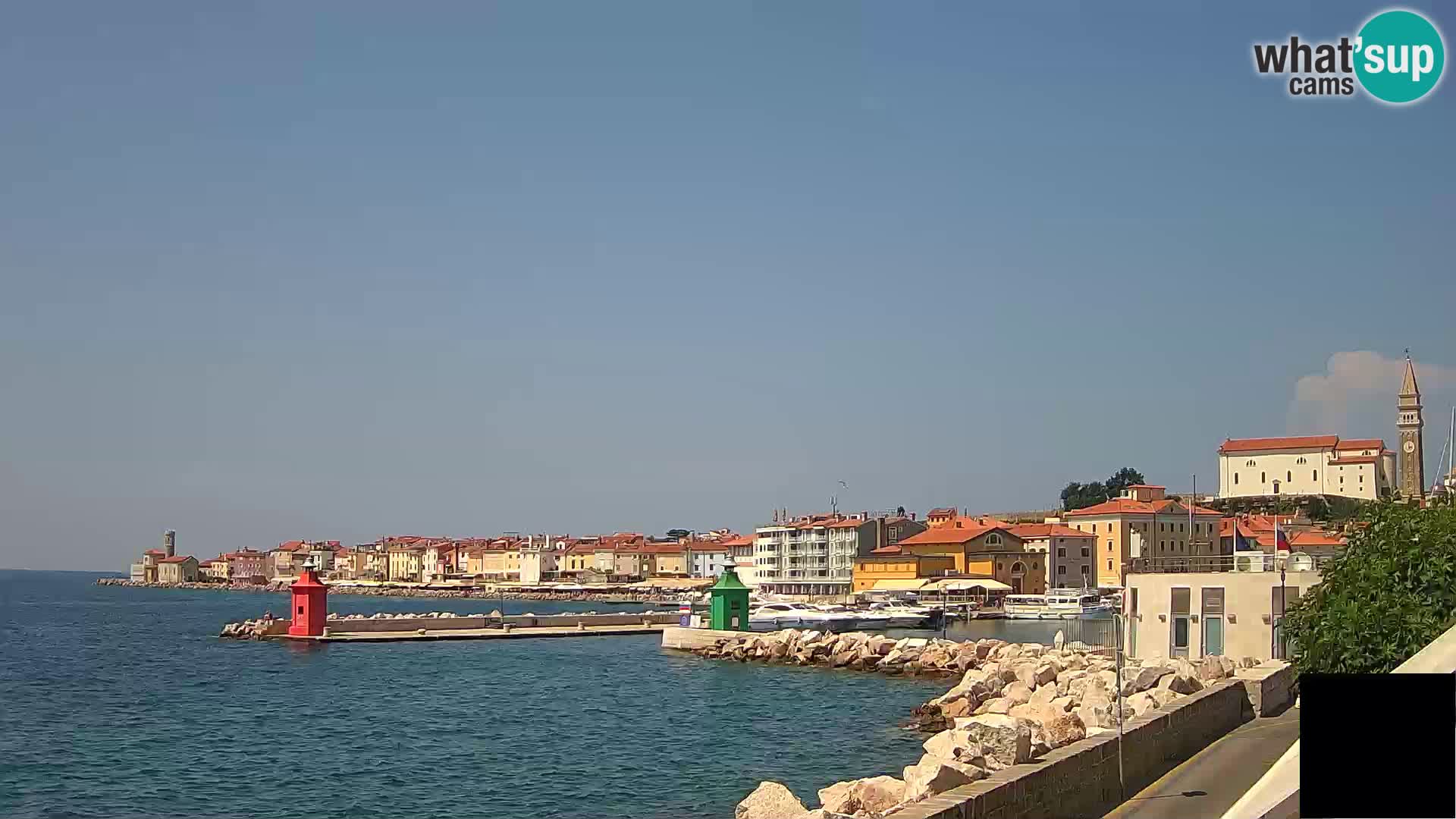 Piran – view to Punta and Mandrač