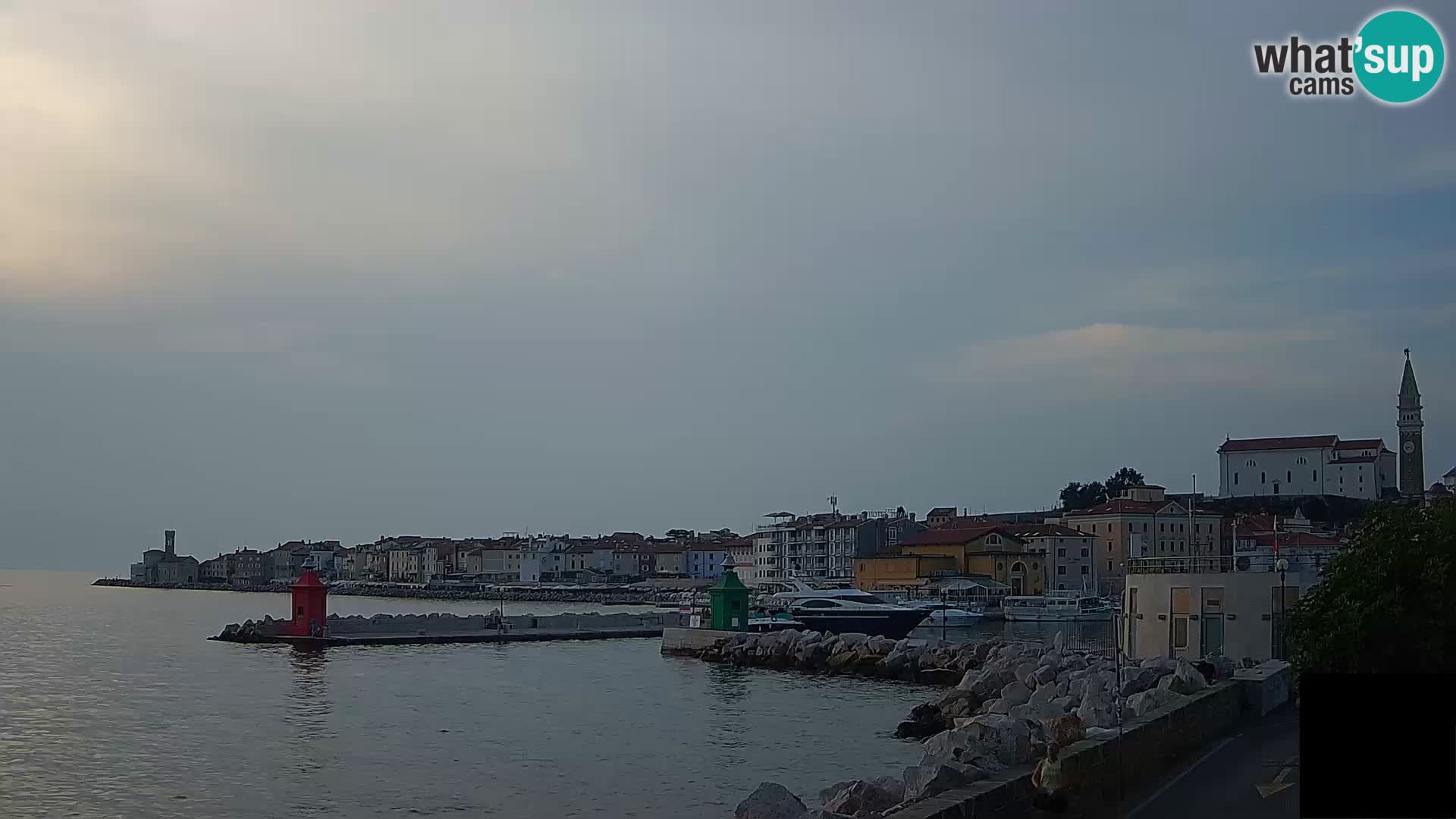 Piran – view to Punta and Mandrač